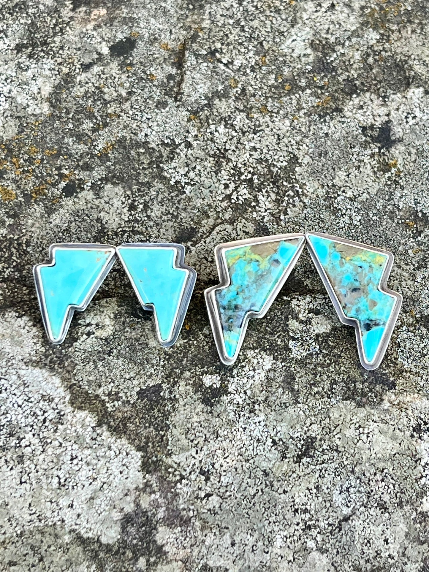 Turquoise Bolt Earrings (Mini)