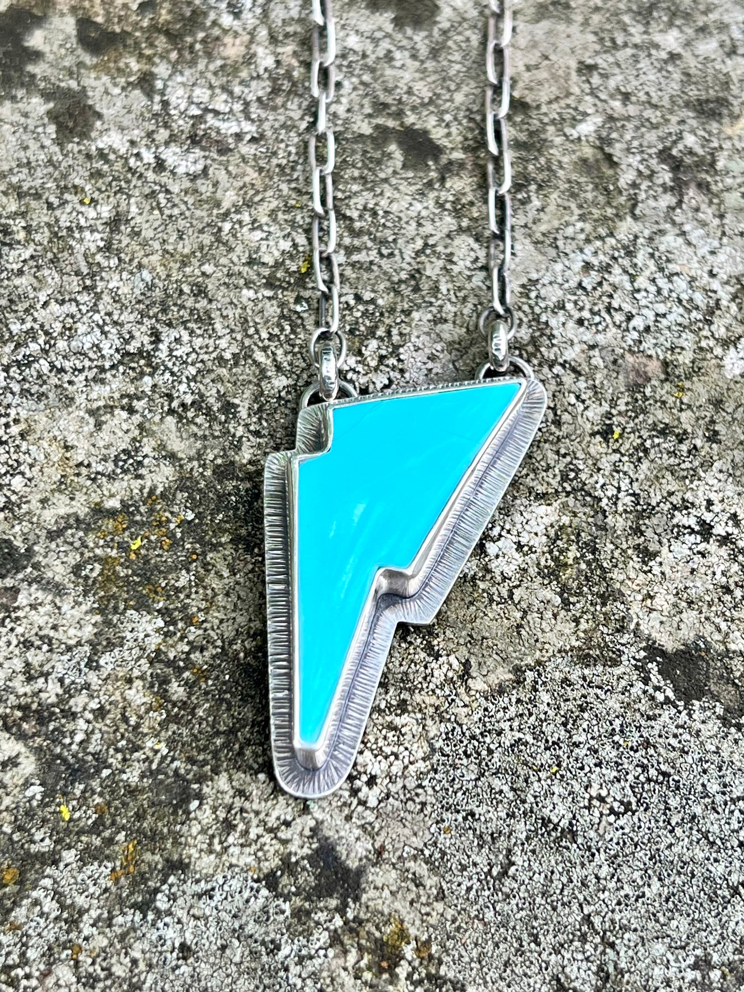 Sonoran Turquoise Bolt Necklace