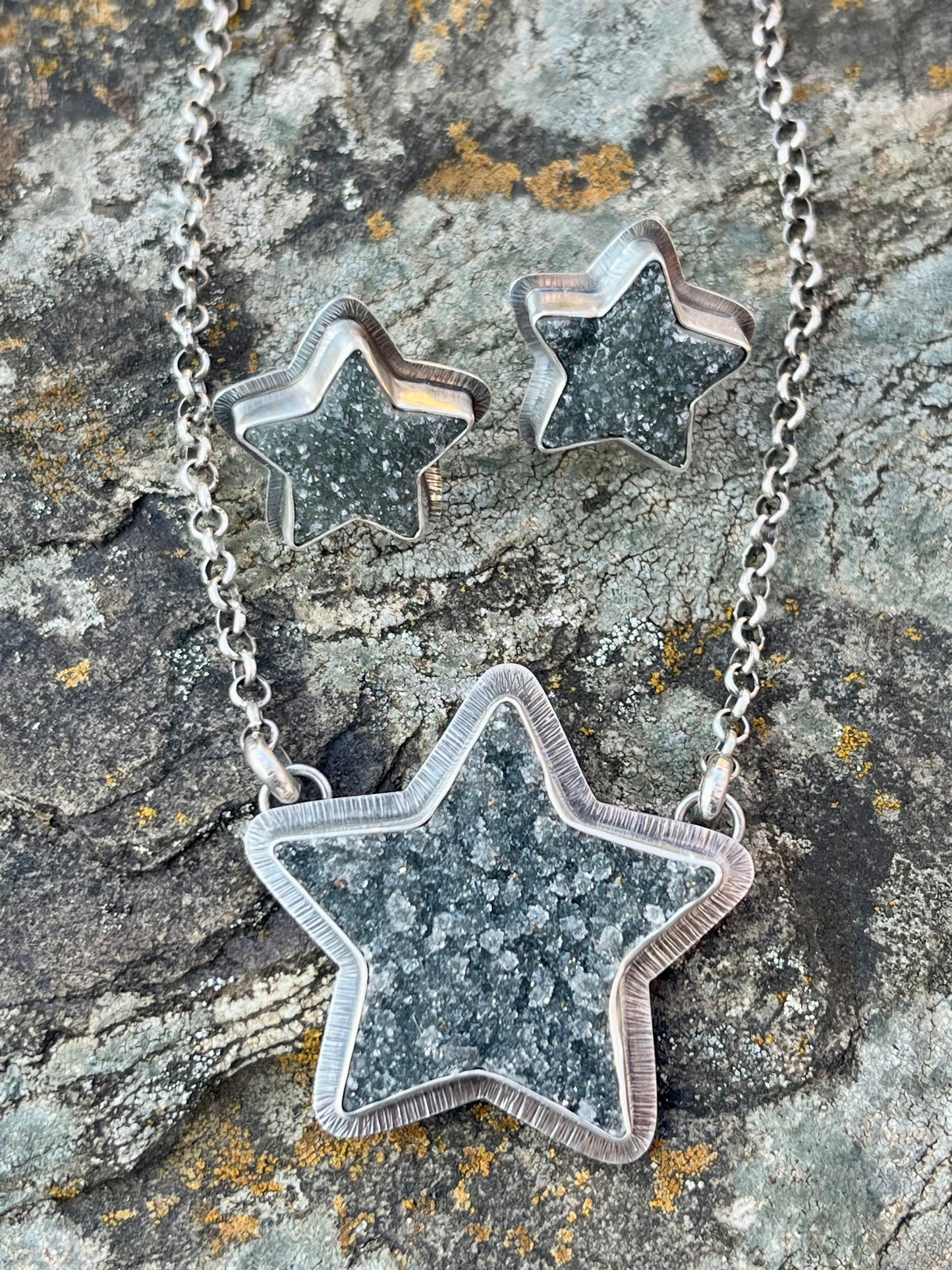 Drusy Star Necklace