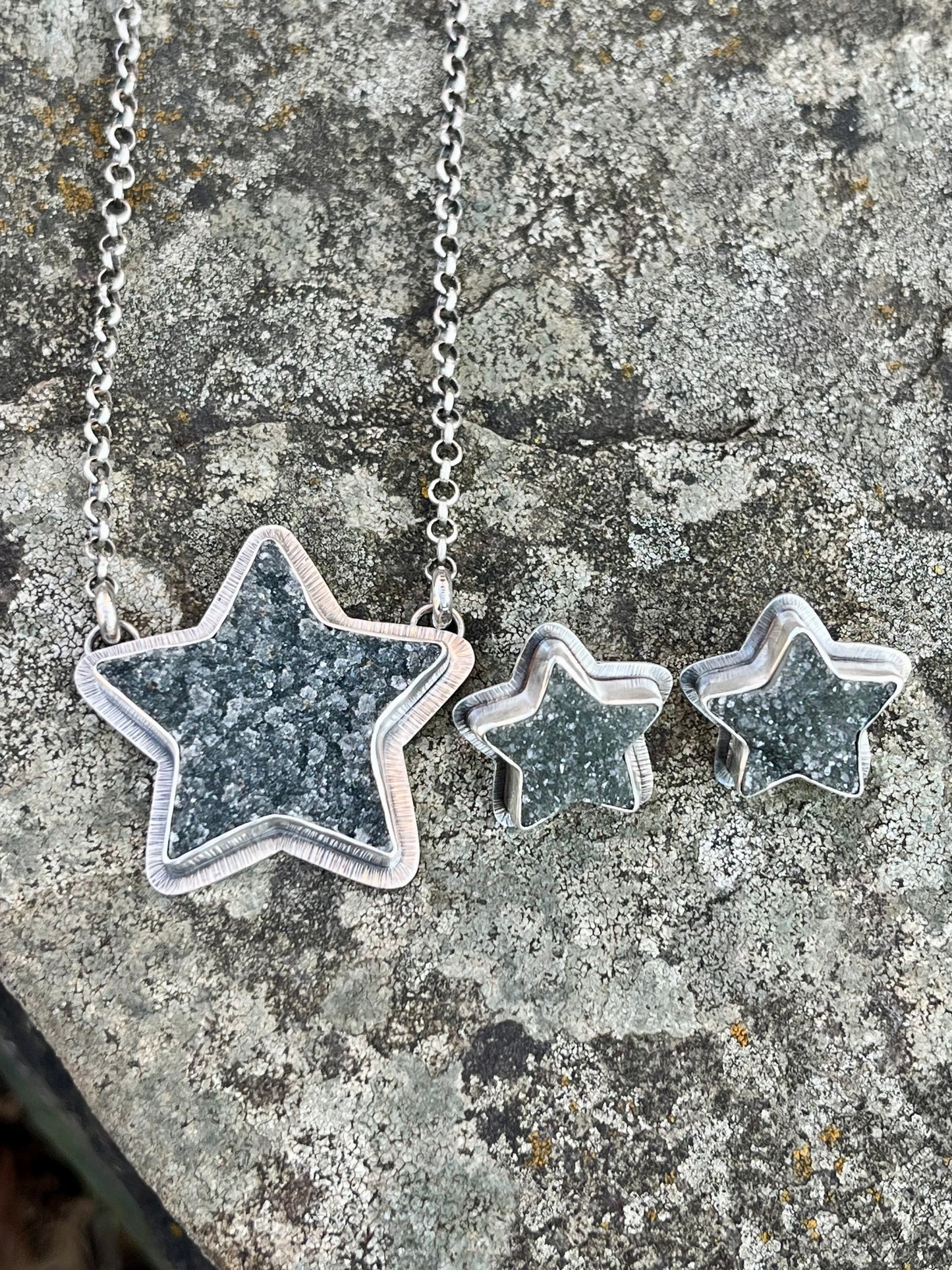 Drusy Star Necklace