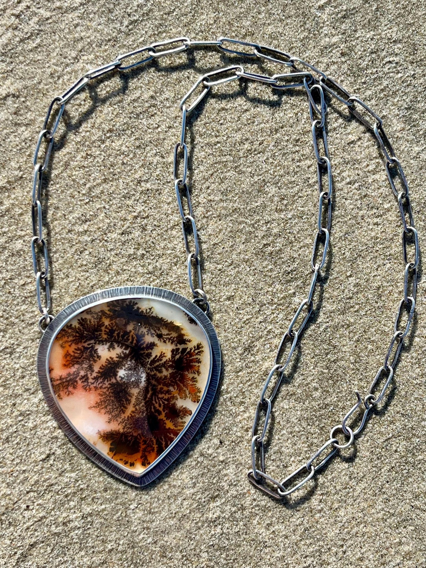 Dendritic Agate Statement Necklace