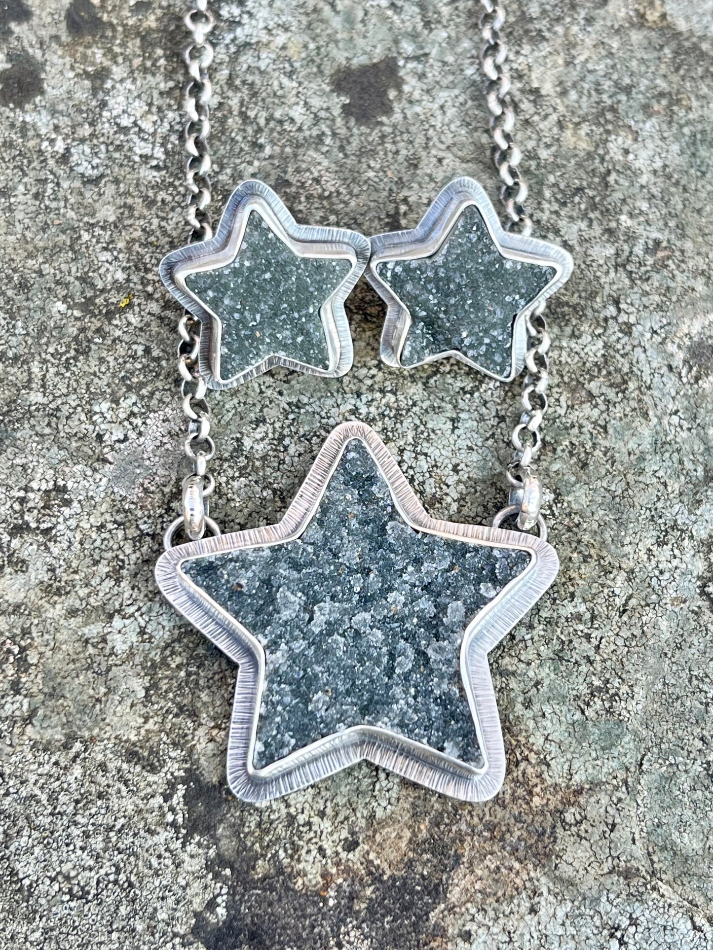 Drusy Star Necklace