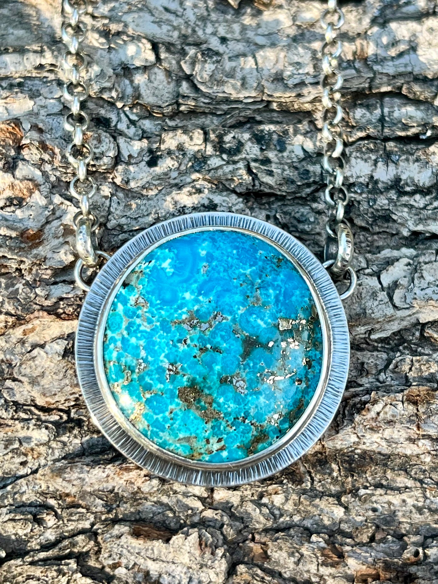 Persian Turquoise Necklace (Large Round)