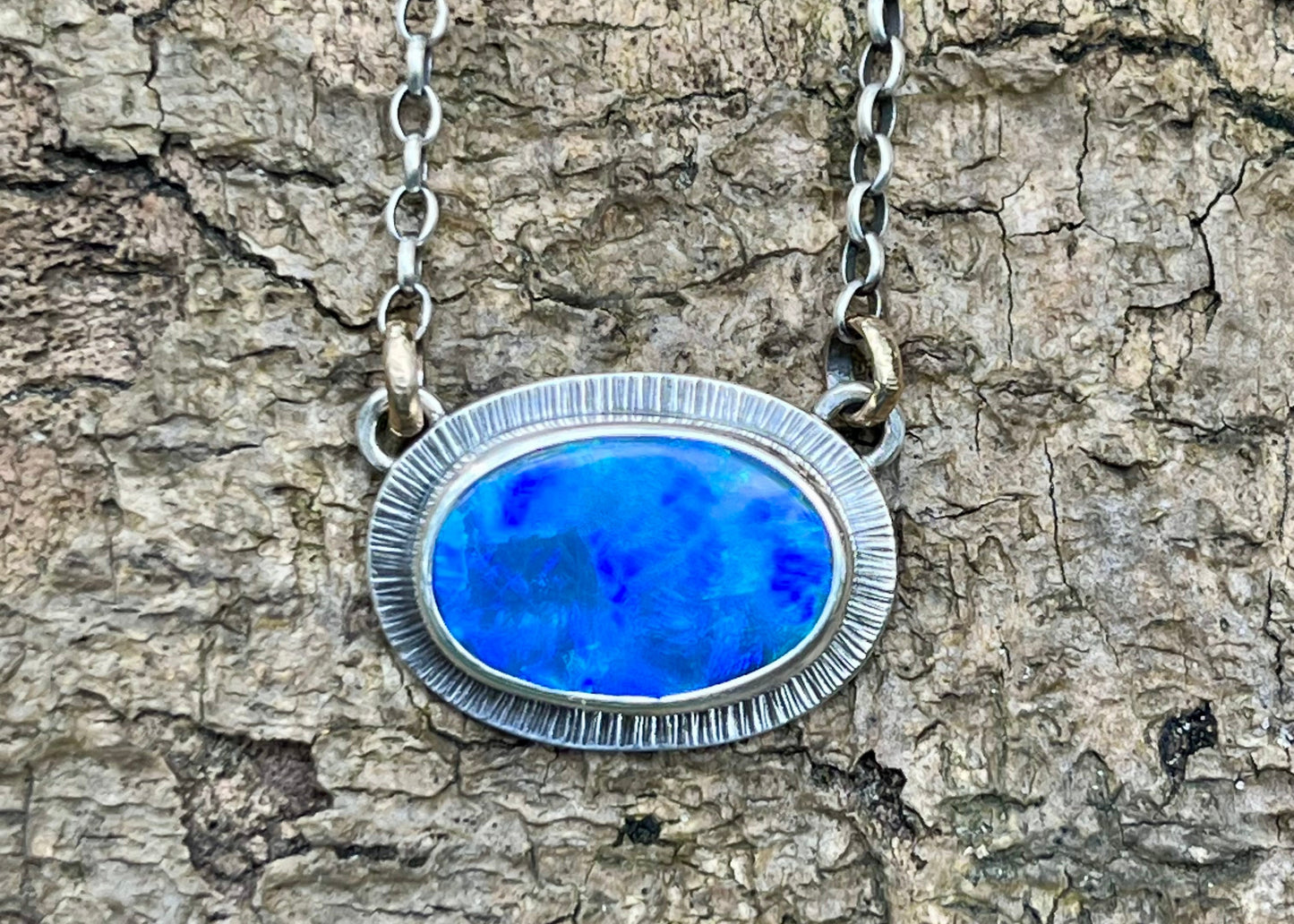 Australian Boulder Opal Necklace