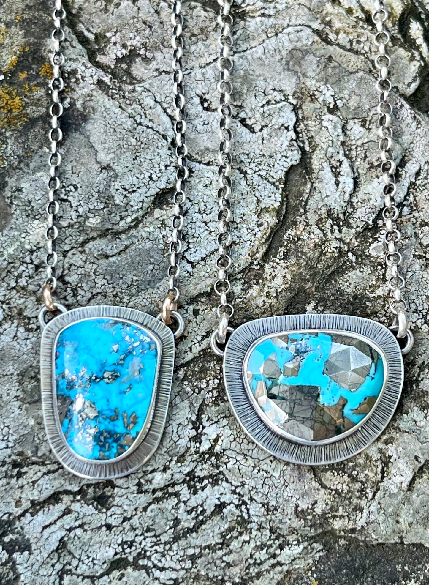 Faceted Persian Turquoise Necklace