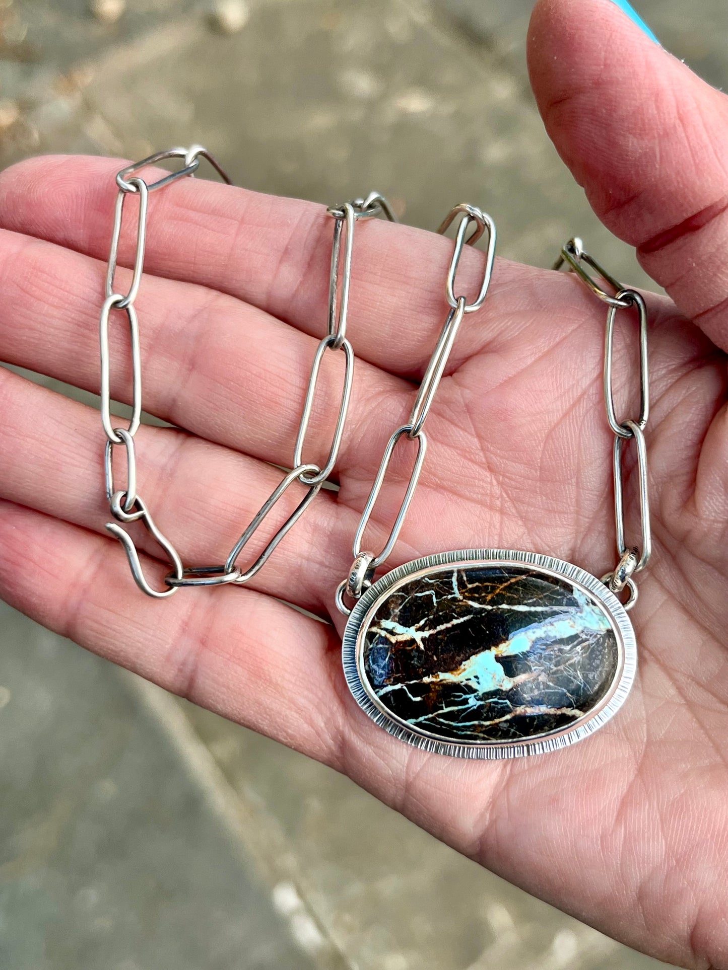 Blackjack Turquoise Necklace