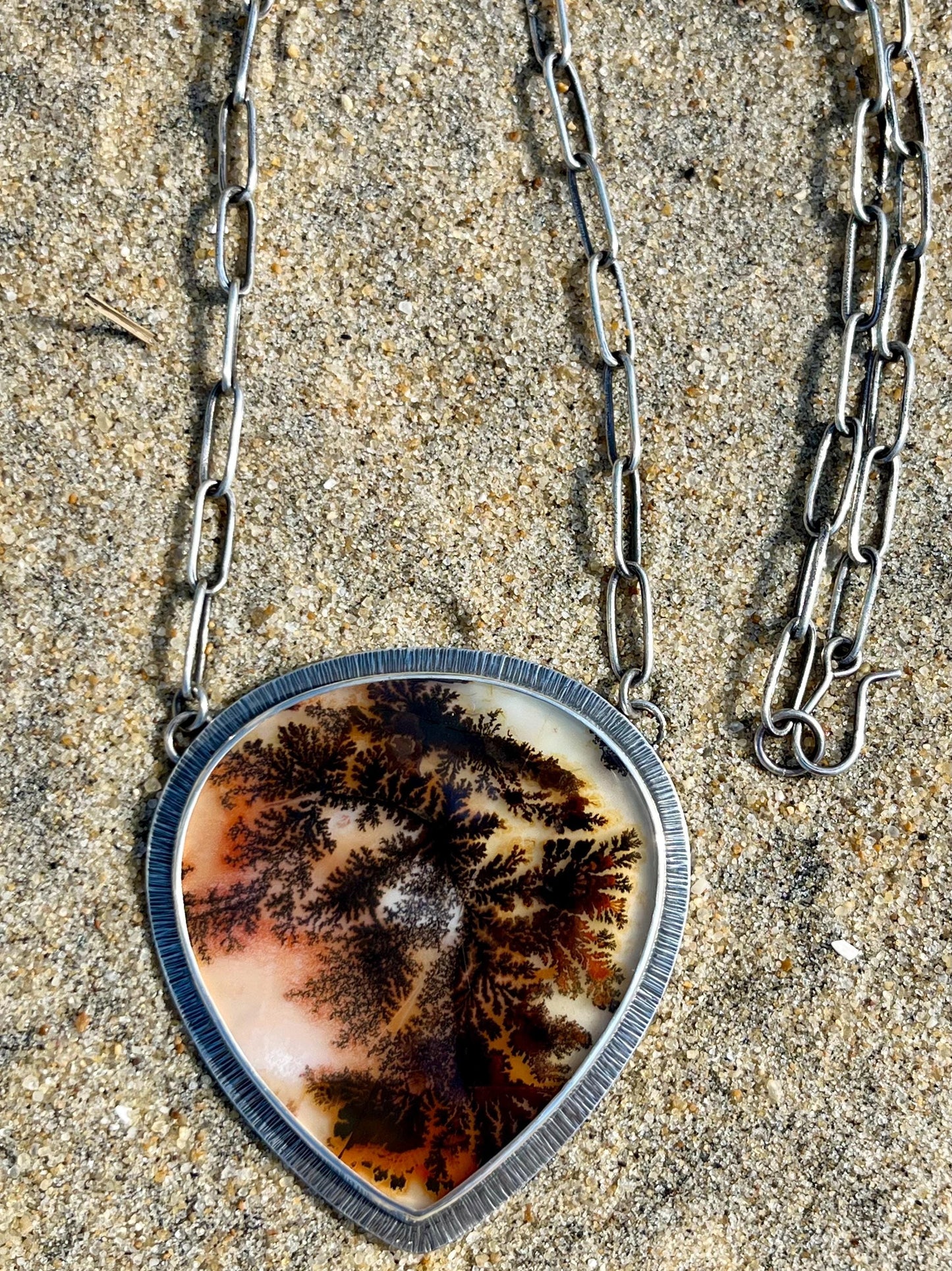 Dendritic Agate Statement Necklace