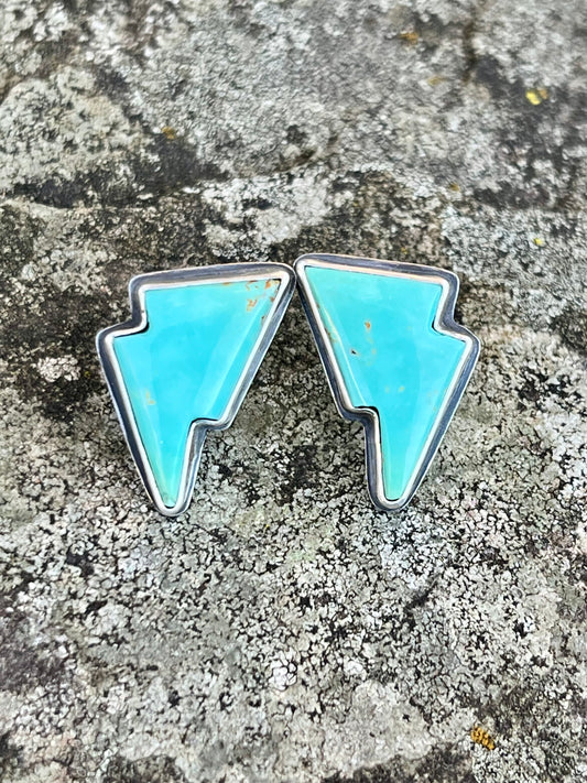 Turquoise Bolt Earrings (Mini)