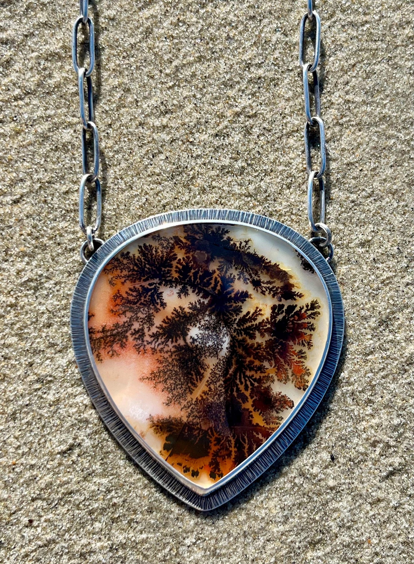 Dendritic Agate Statement Necklace