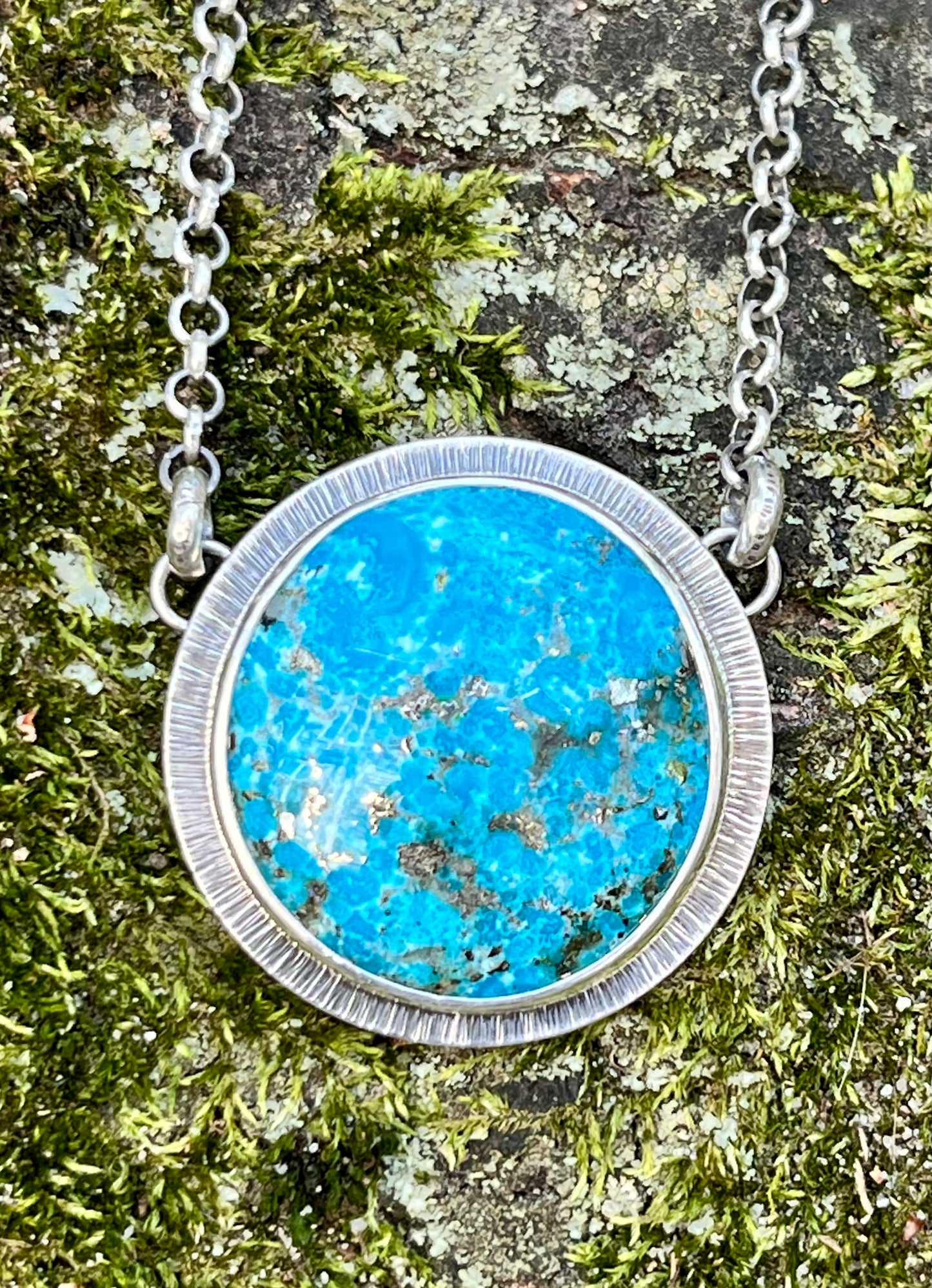 Persian Turquoise Necklace (Large Round)