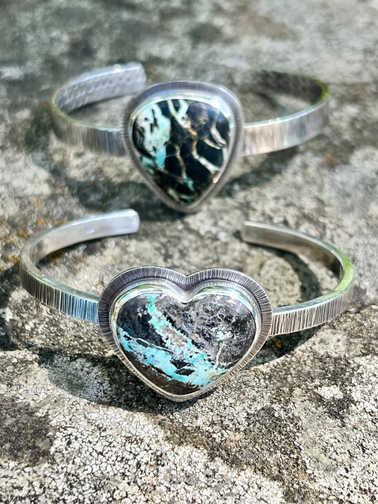 Blackjack Turquoise Heart Cuff
