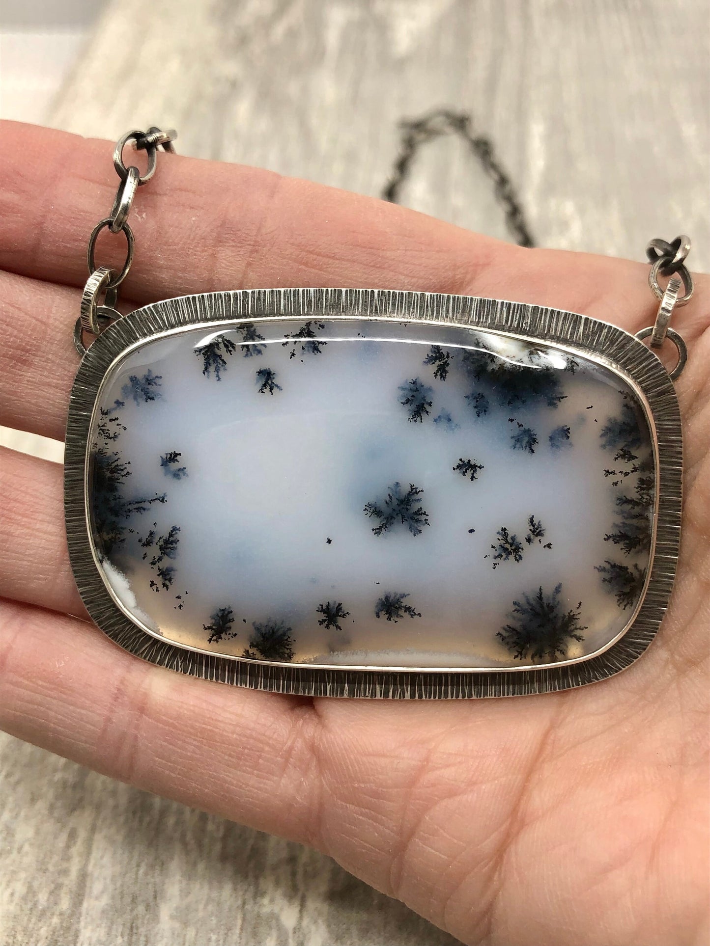 Dendritic Opalized Agate Necklace