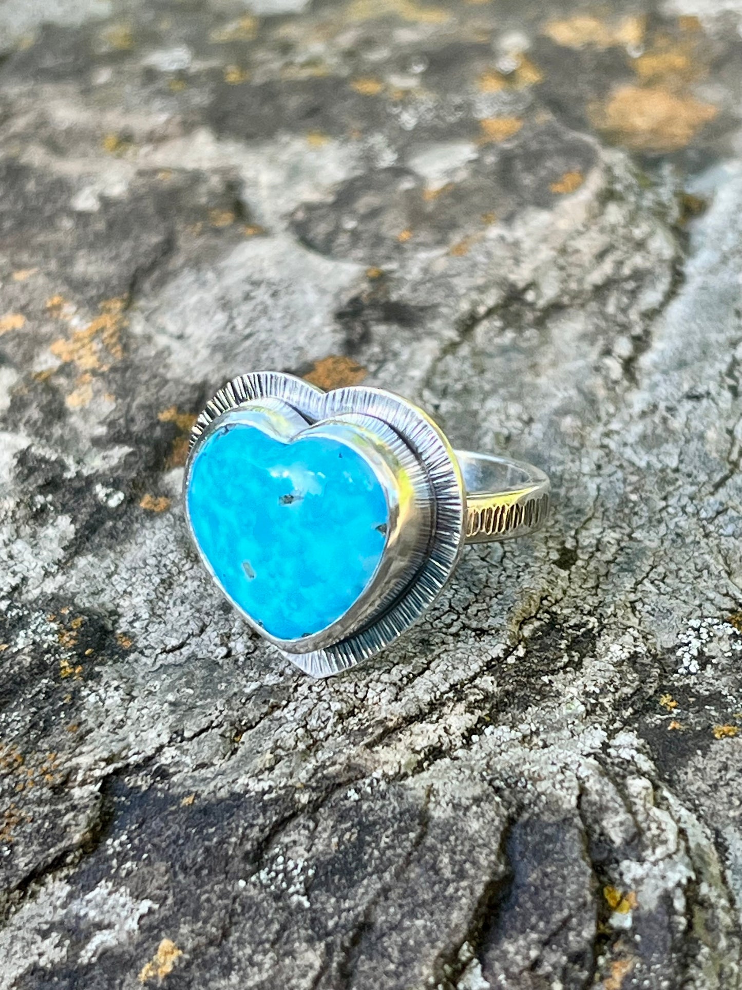 Persian Turquoise Heart Ring