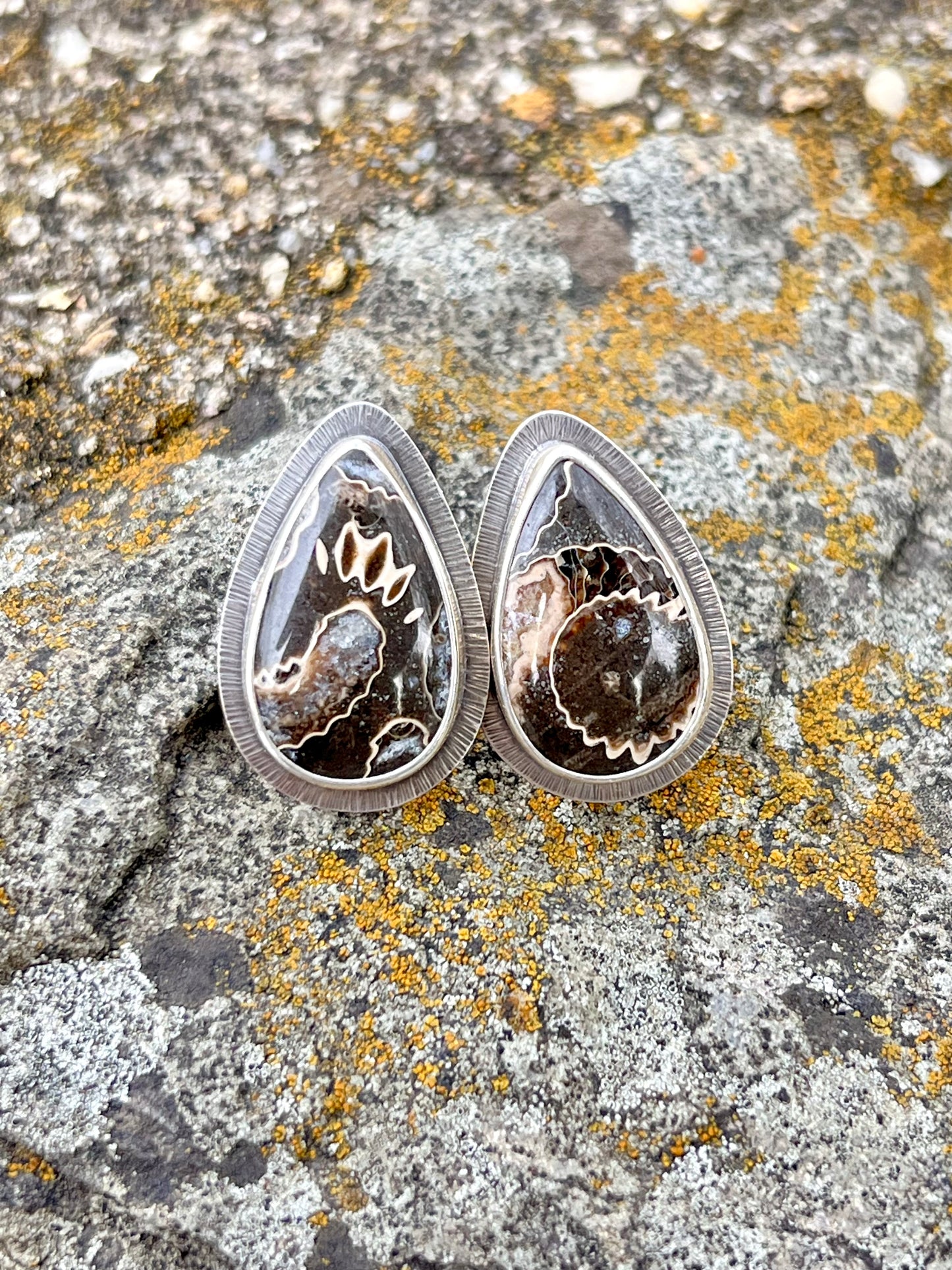 Marston Marble Fossil Earrings