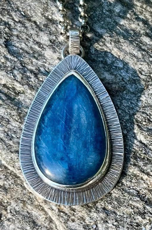 Kyanite Teardrop Necklace