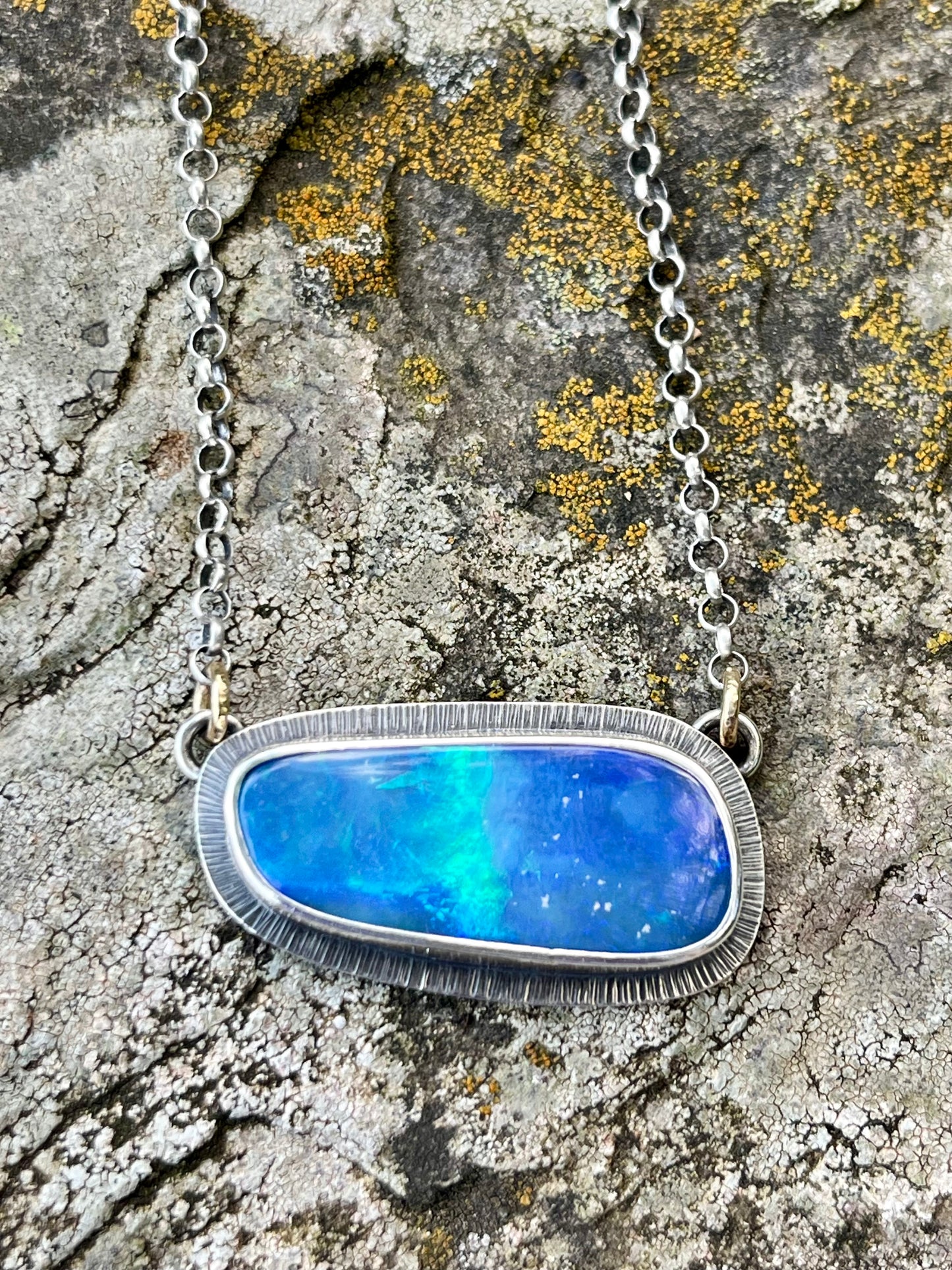 Australian Boulder Opal Necklace