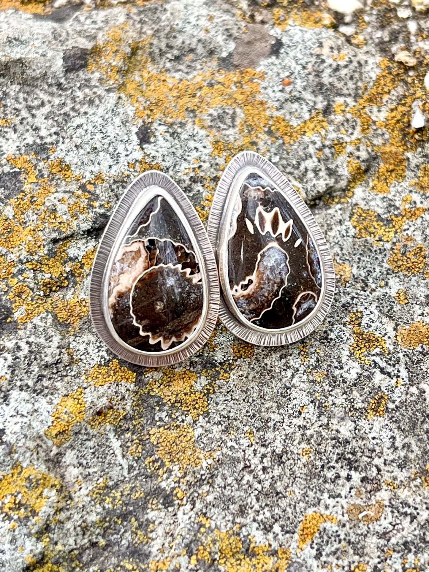 Marston Marble Fossil Earrings