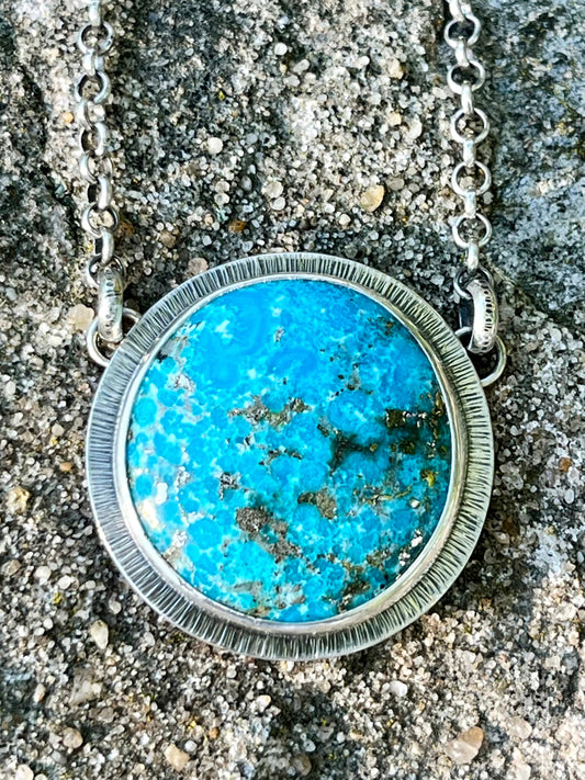 Persian Turquoise Necklace (Large Round)