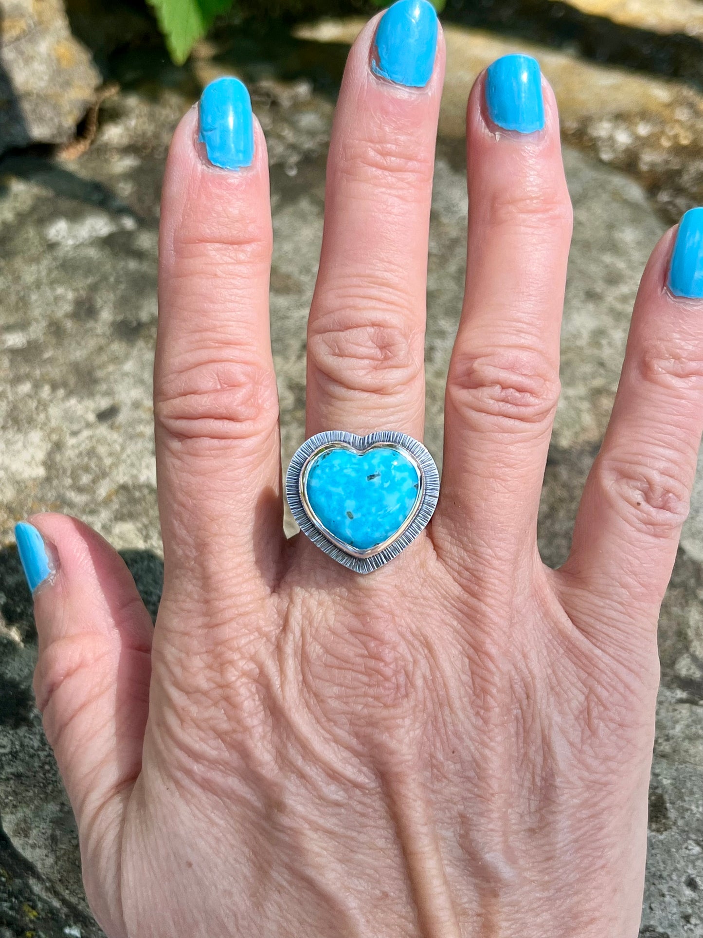 Persian Turquoise Heart Ring