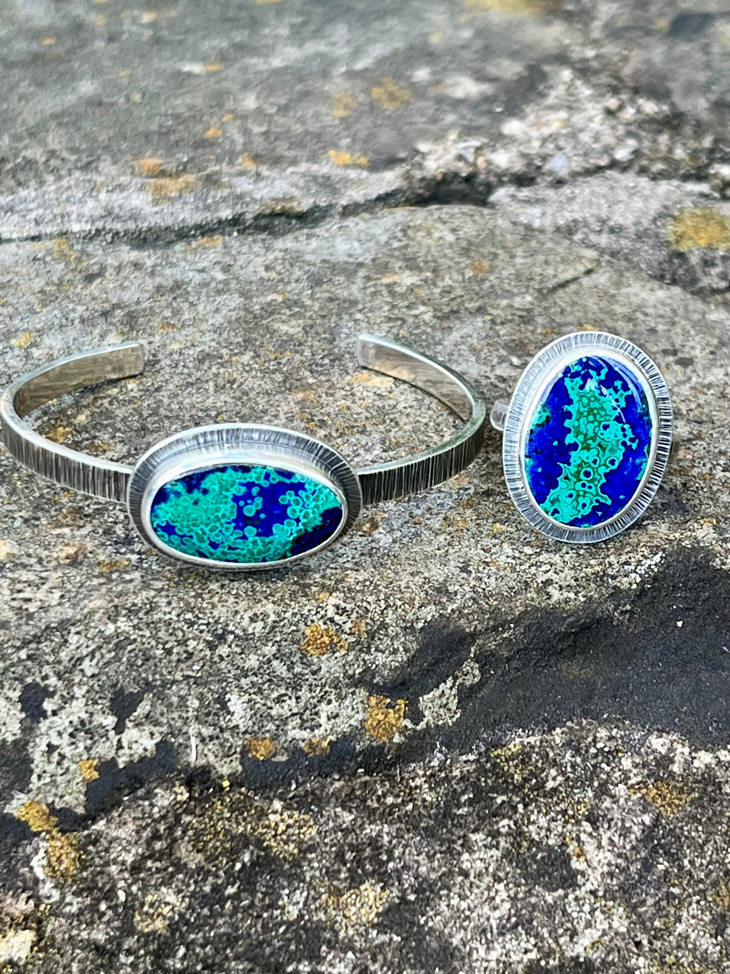 Malachite & Azurite Ring