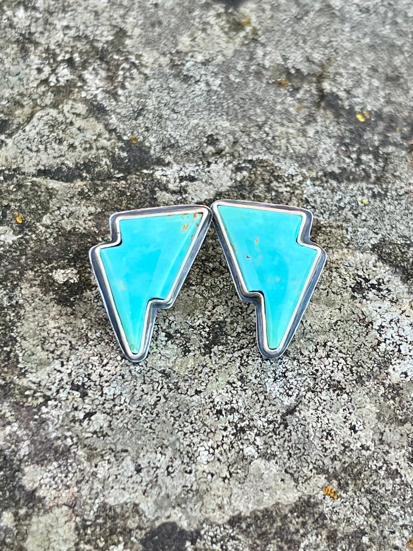 Turquoise Bolt Earrings (Mini)