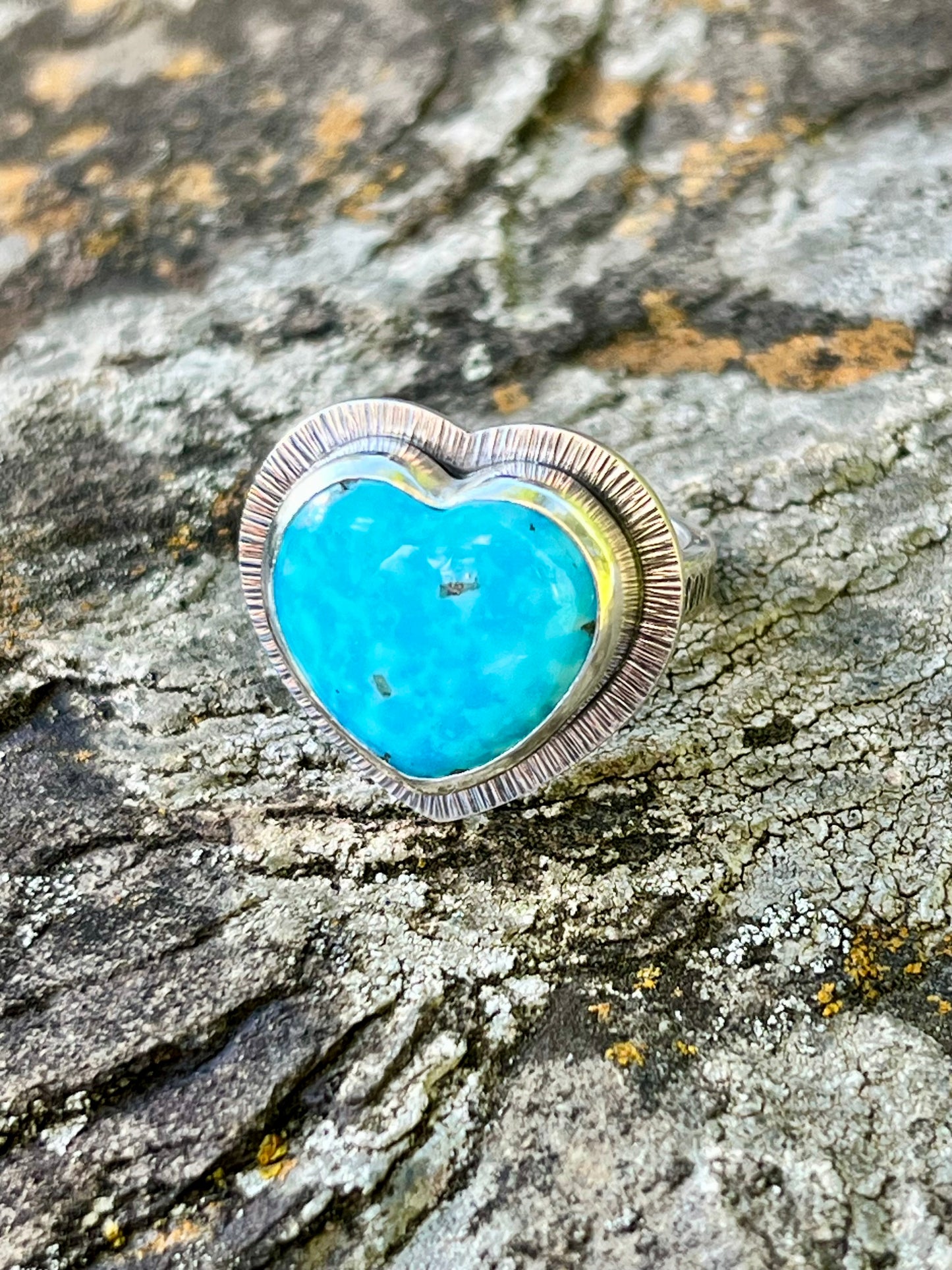 Persian Turquoise Heart Ring