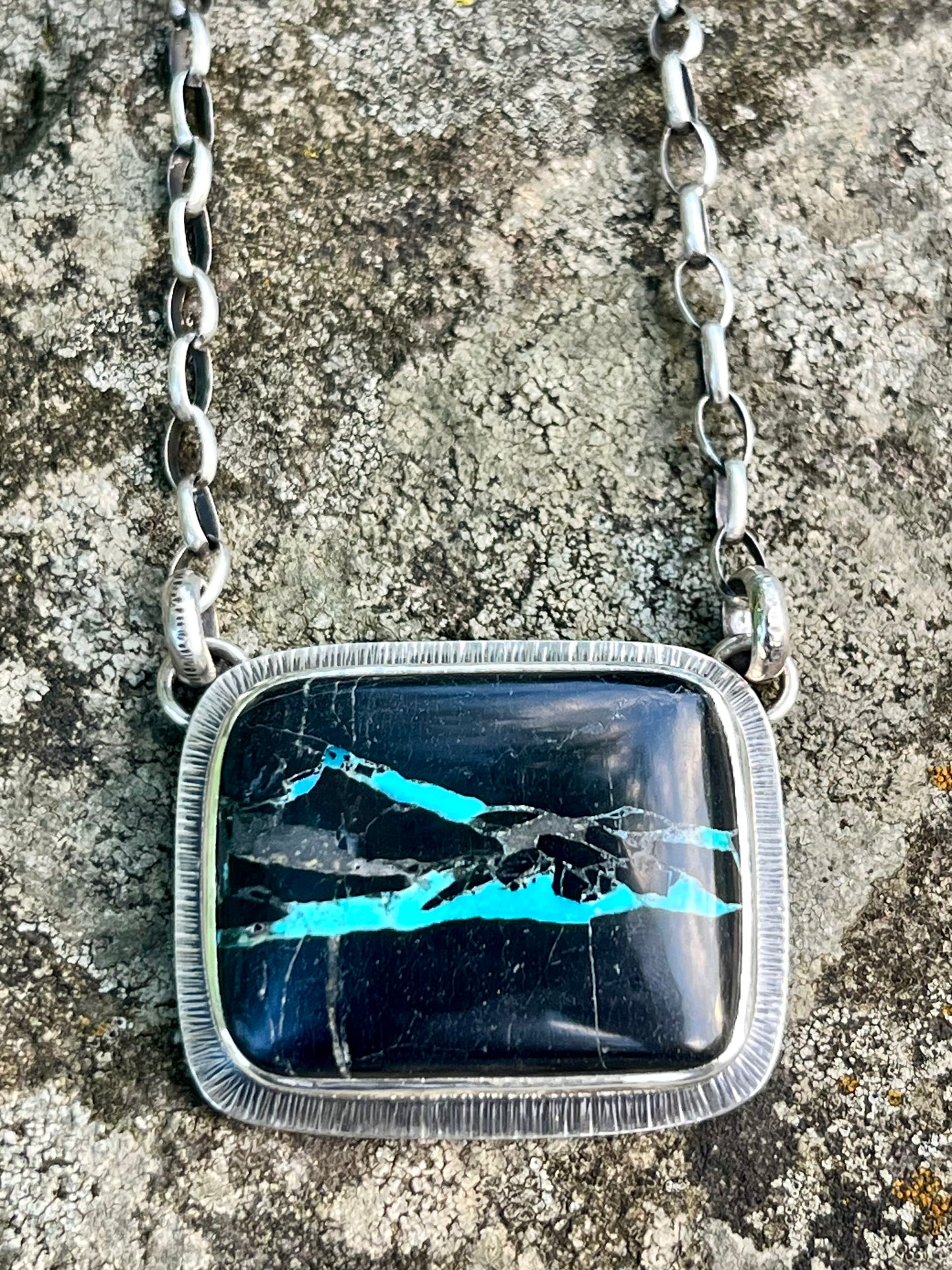 Mantis Ribbon Turquoise Necklace