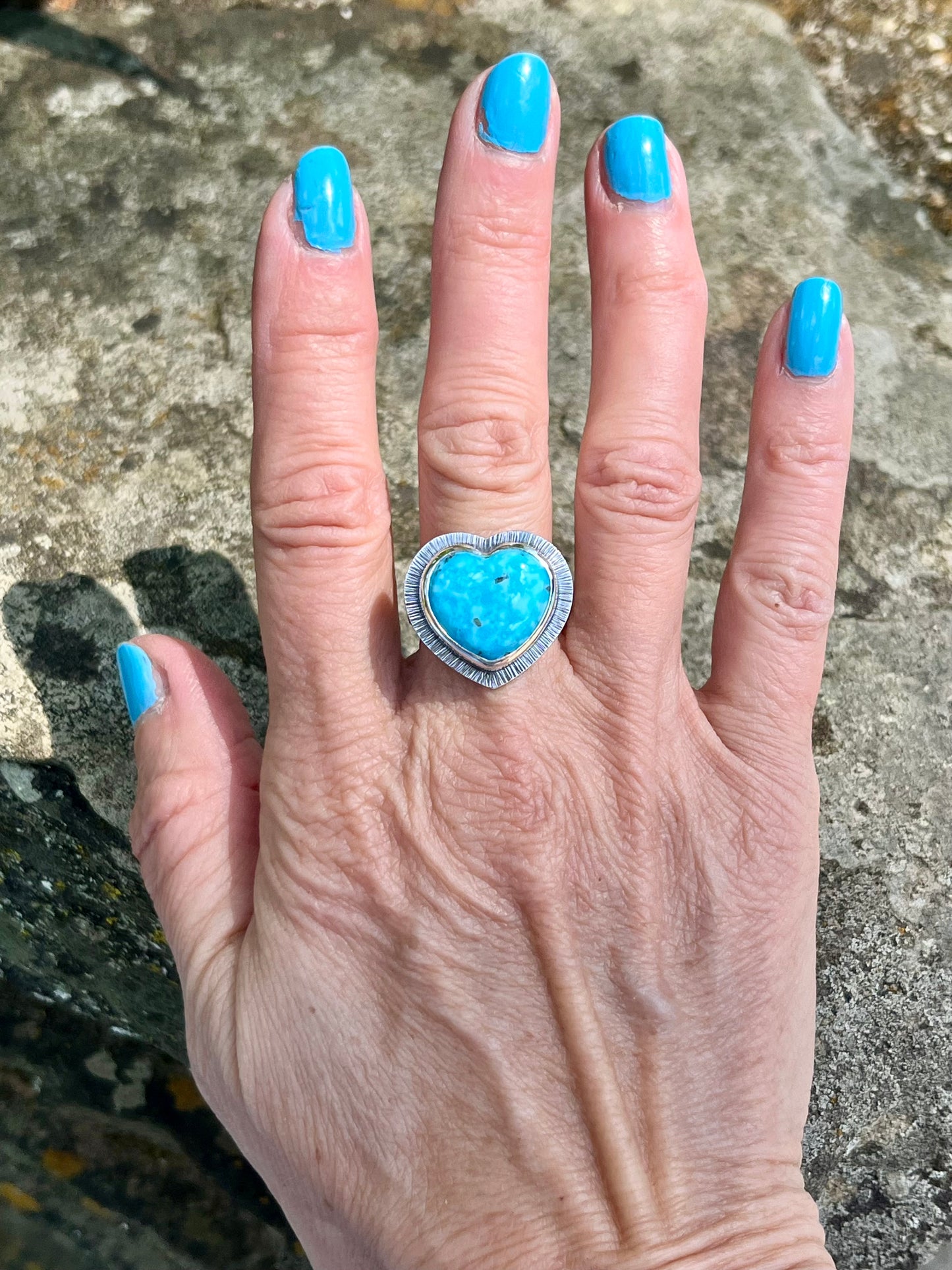 Persian Turquoise Heart Ring