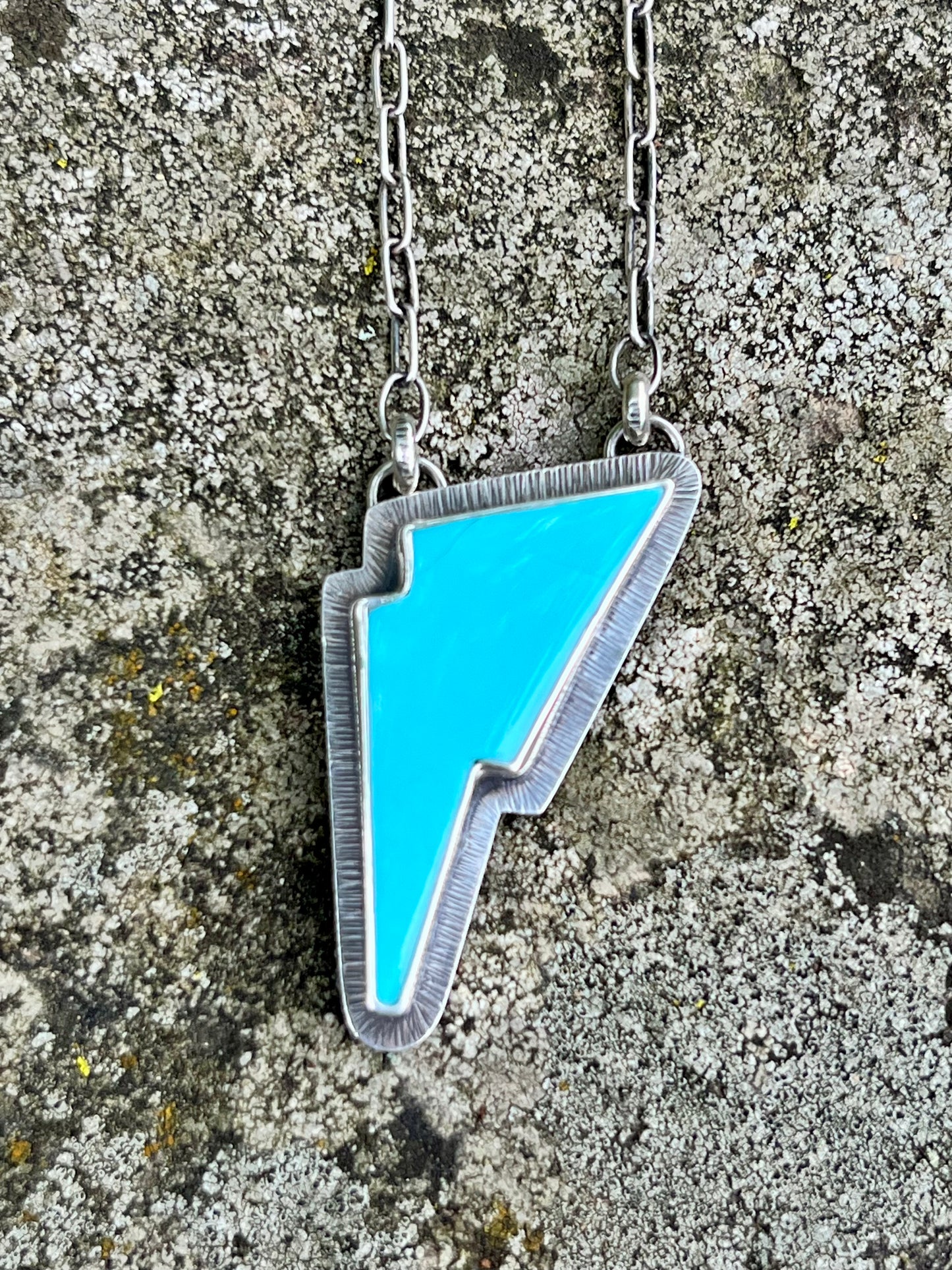 Sonoran Turquoise Bolt Necklace