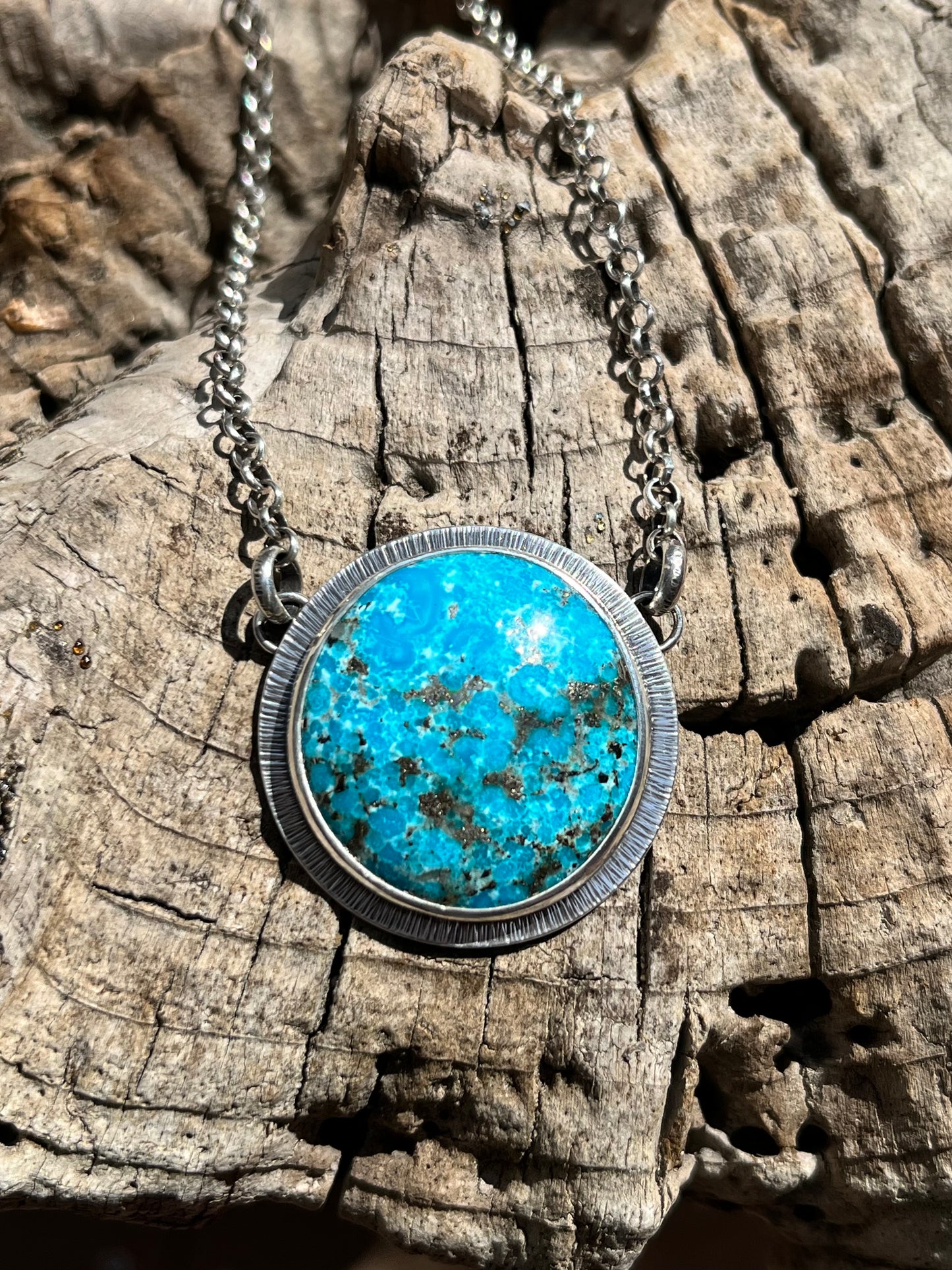 Persian Turquoise Necklace (Large Round)