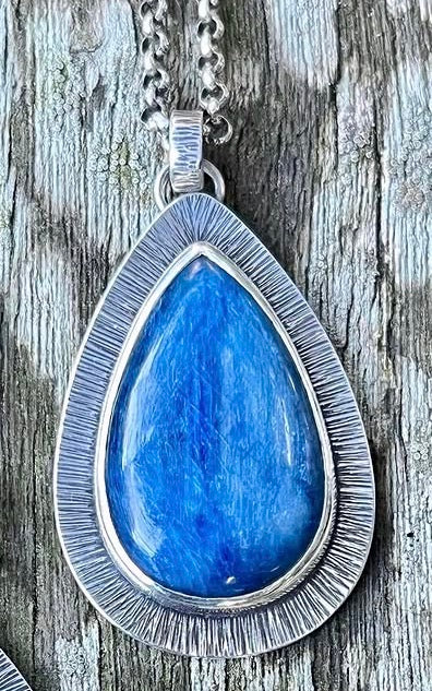 Kyanite Teardrop Necklace