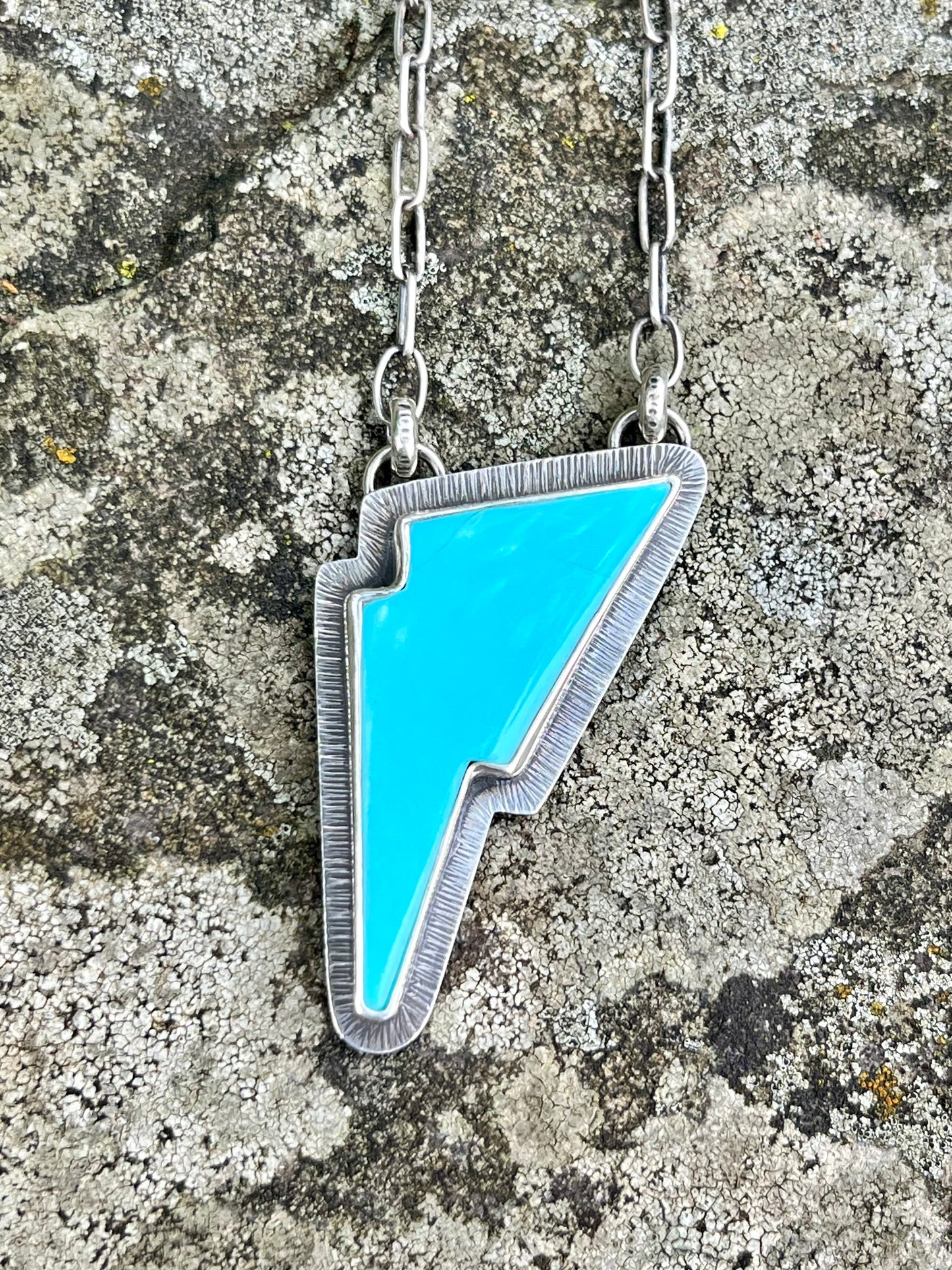 Sonoran Turquoise Bolt Necklace