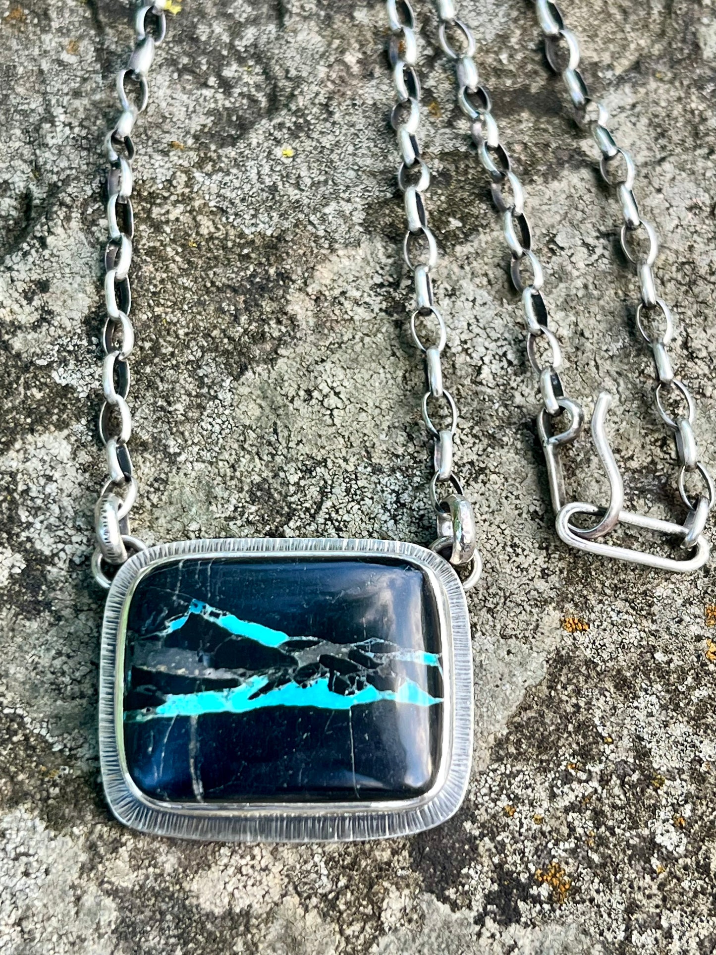 Mantis Ribbon Turquoise Necklace