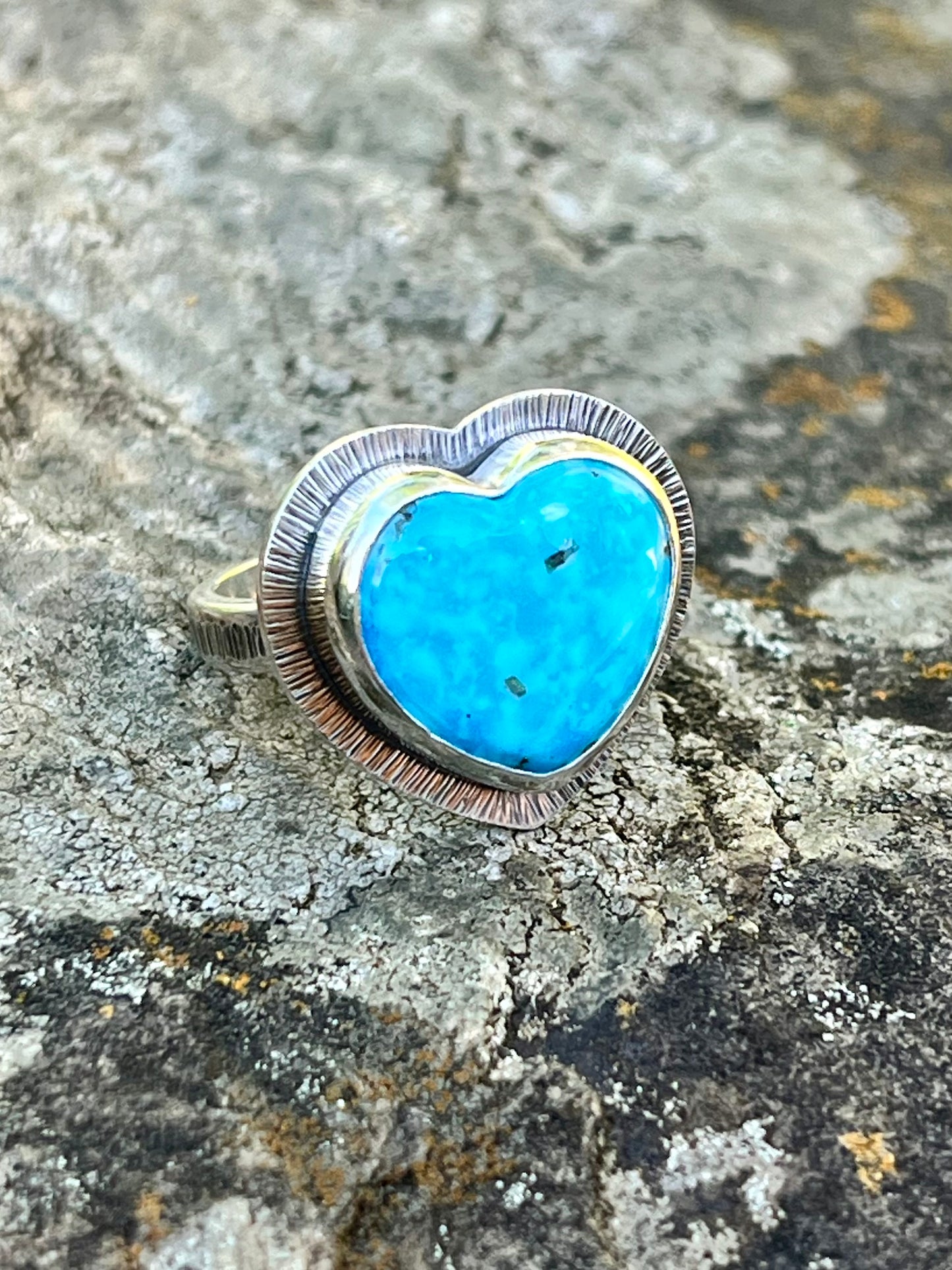 Persian Turquoise Heart Ring