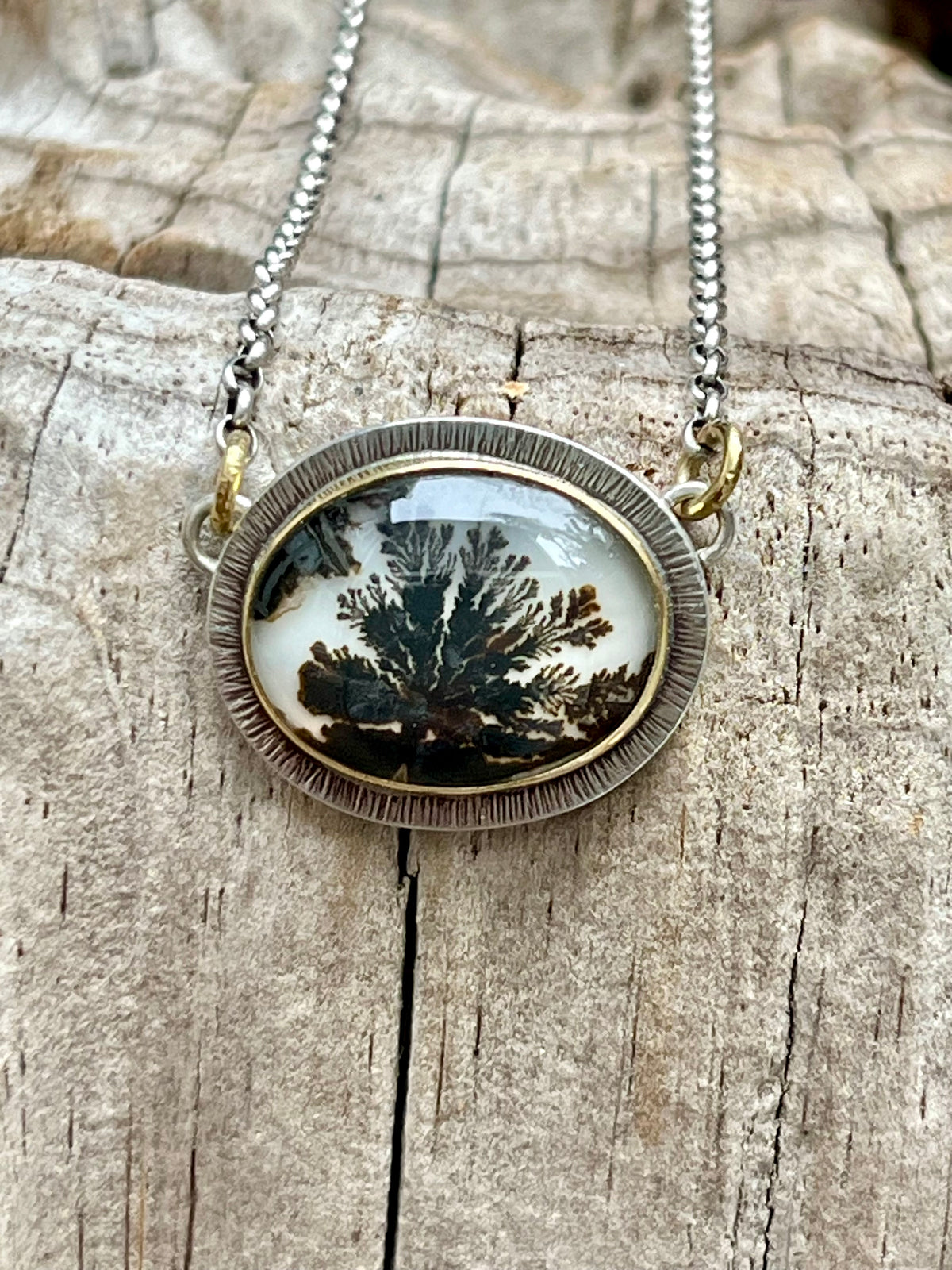 Dendritic Agate Doublet Necklace