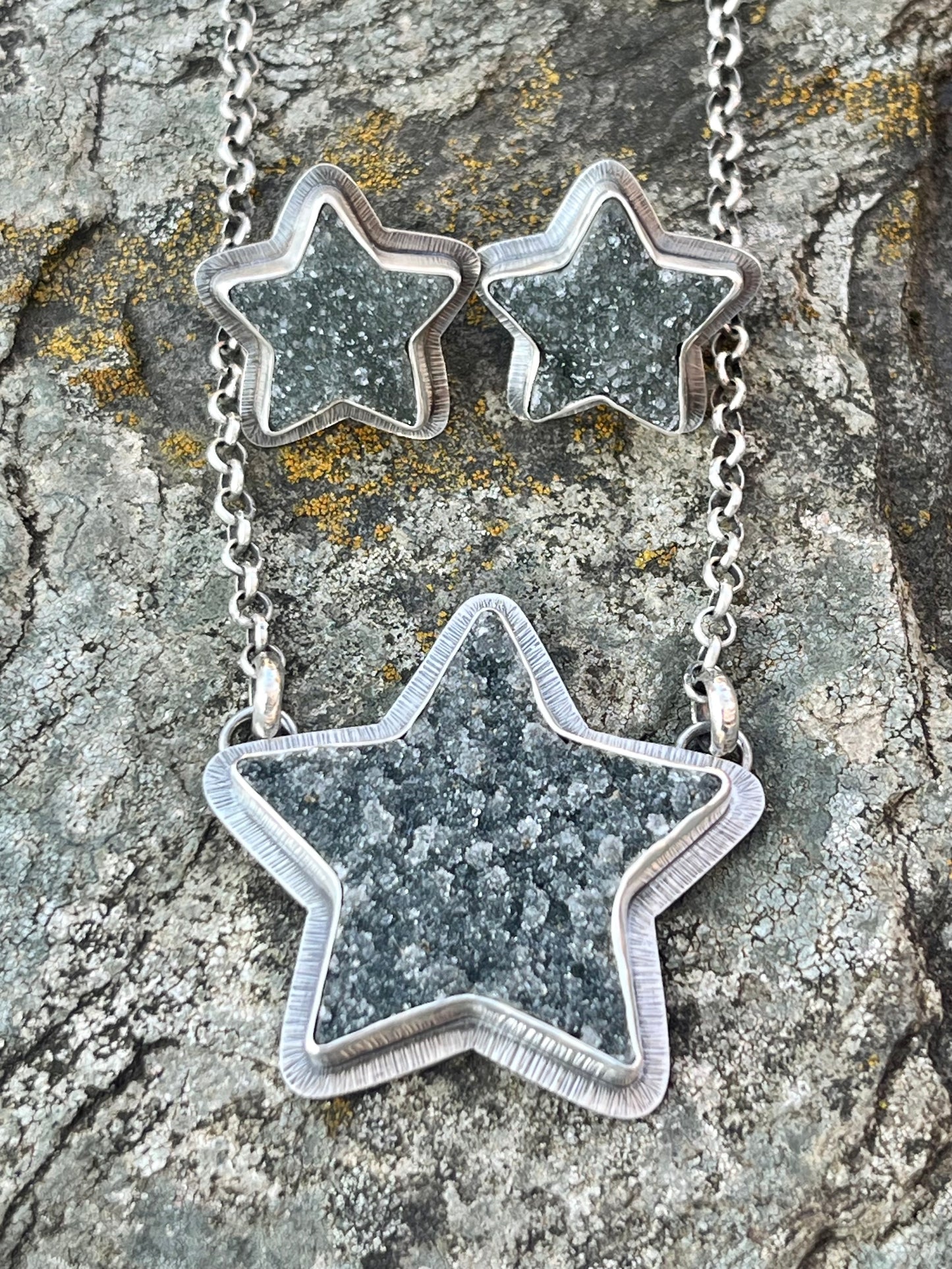 Drusy Star Necklace
