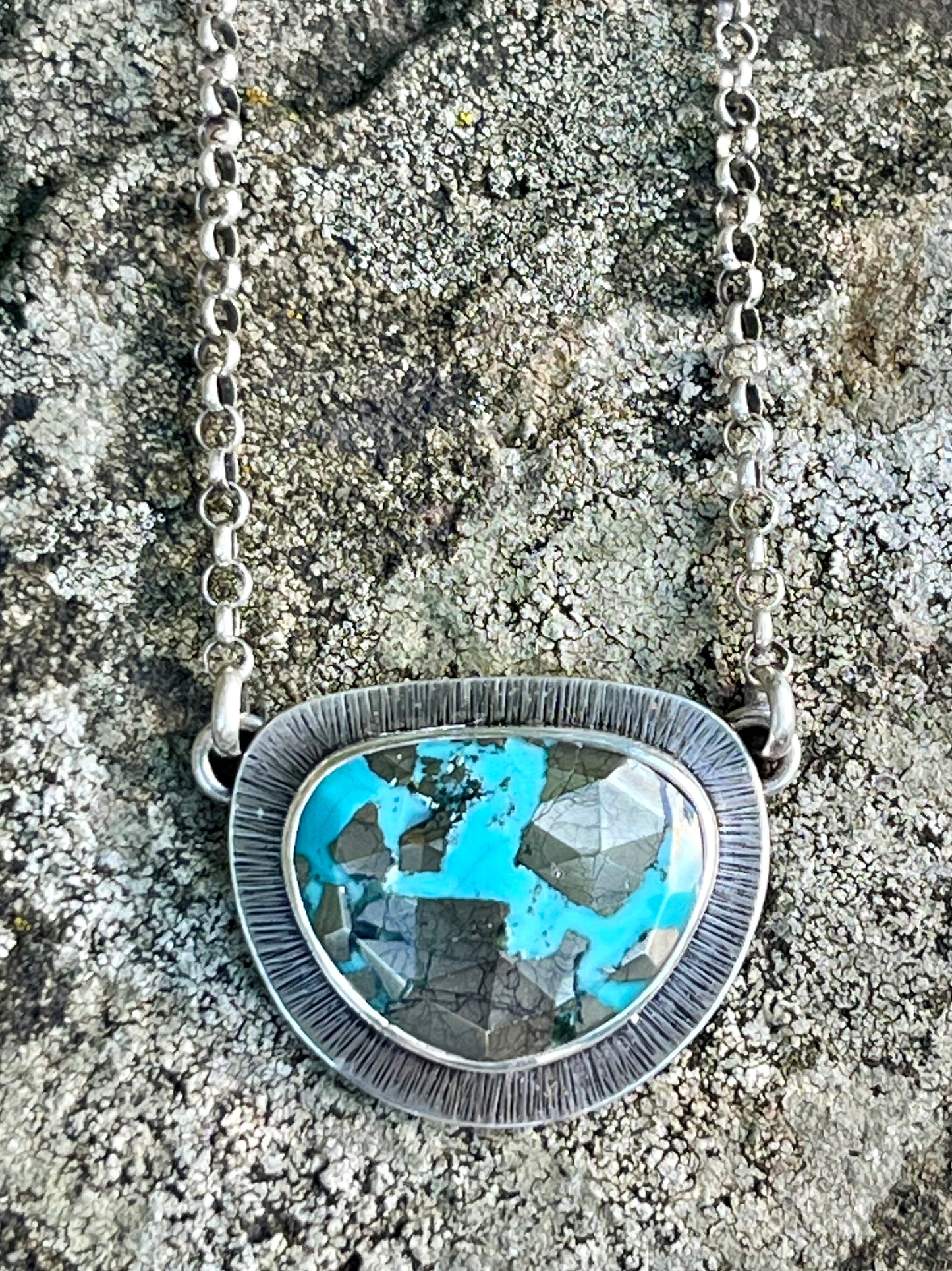 Faceted Persian Turquoise Necklace