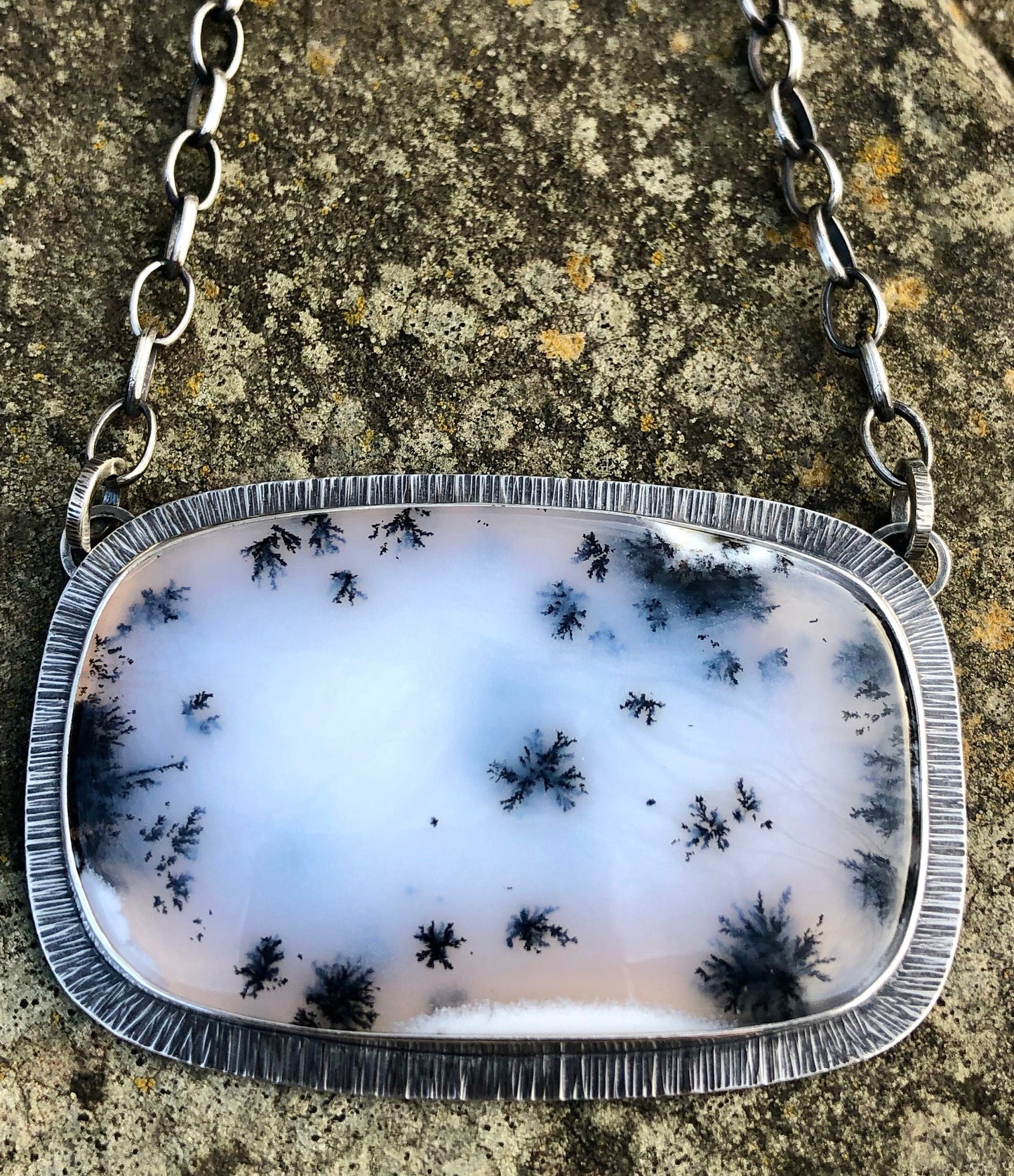 Dendritic Opalized Agate Necklace