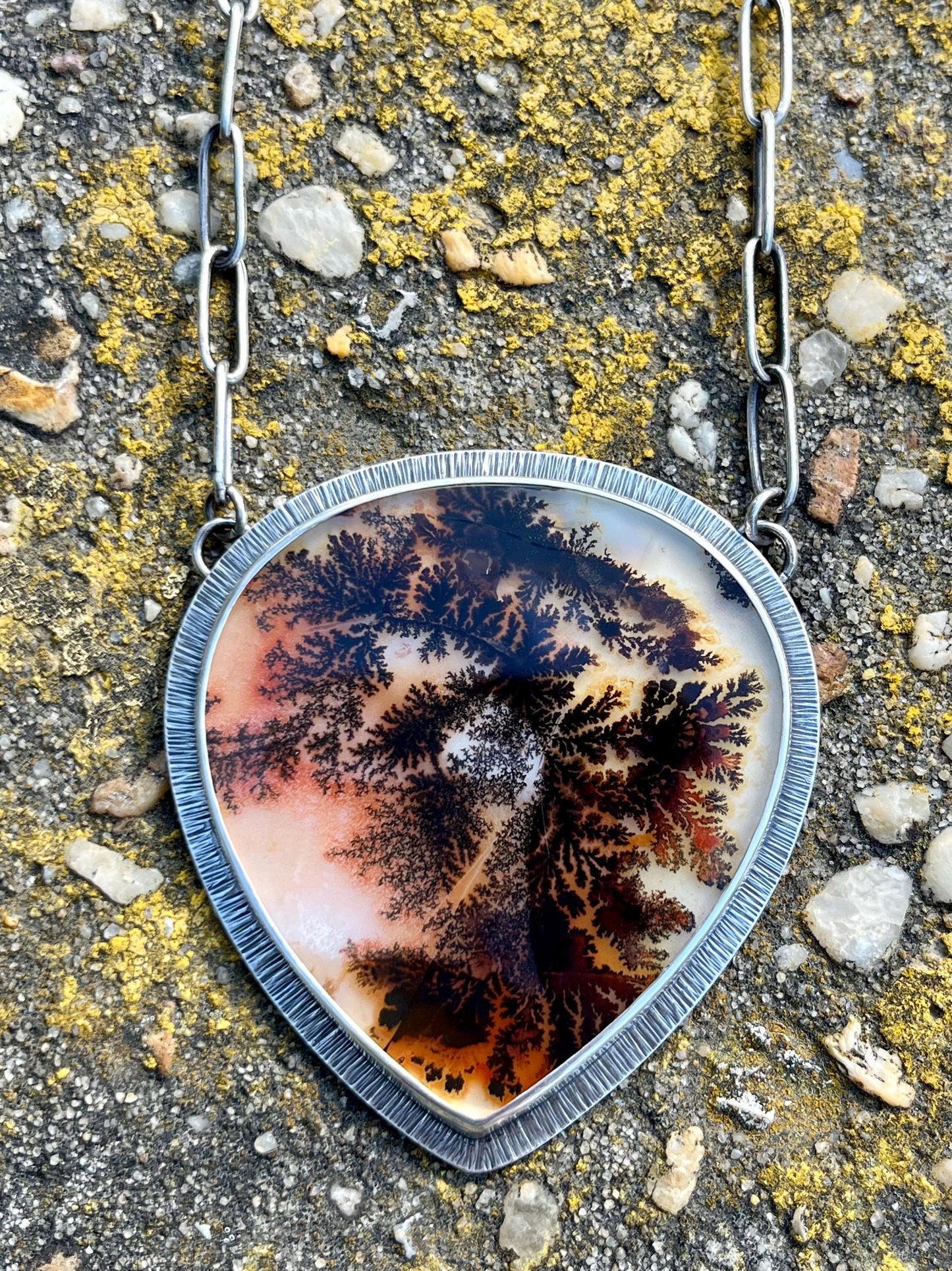 Dendritic Agate Statement Necklace
