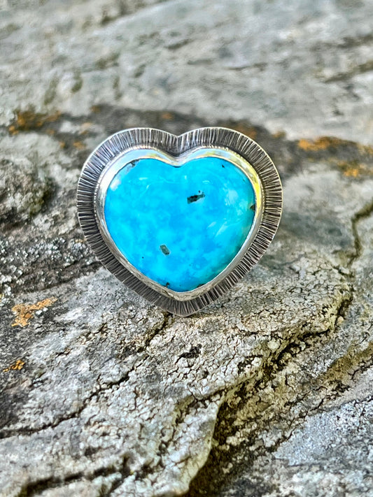 Persian Turquoise Heart Ring