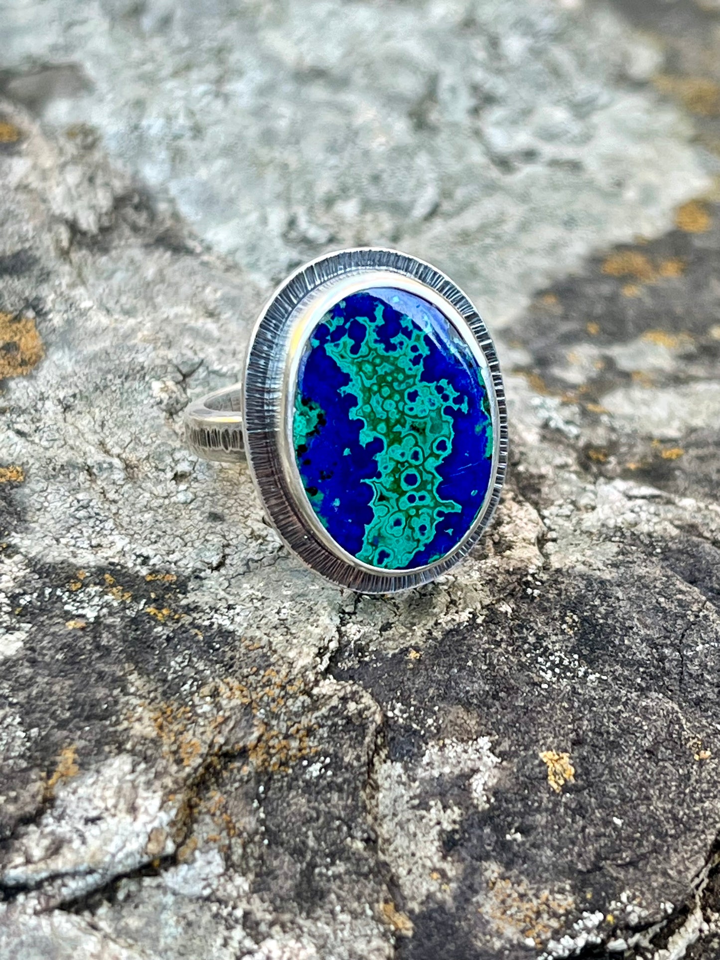 Malachite & Azurite Ring