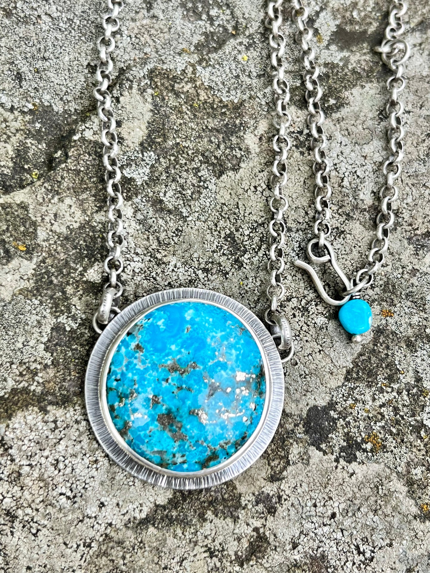 Persian Turquoise Necklace (Large Round)