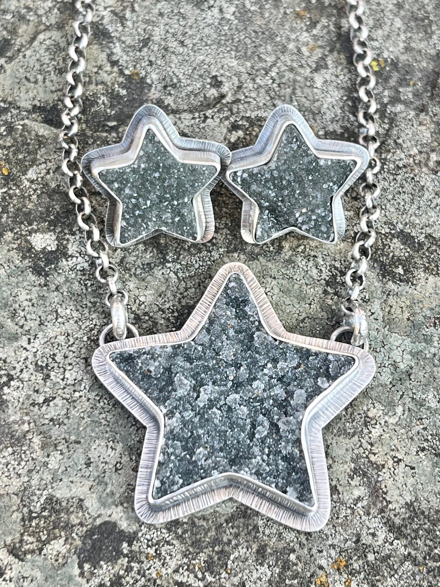 Drusy Star Necklace