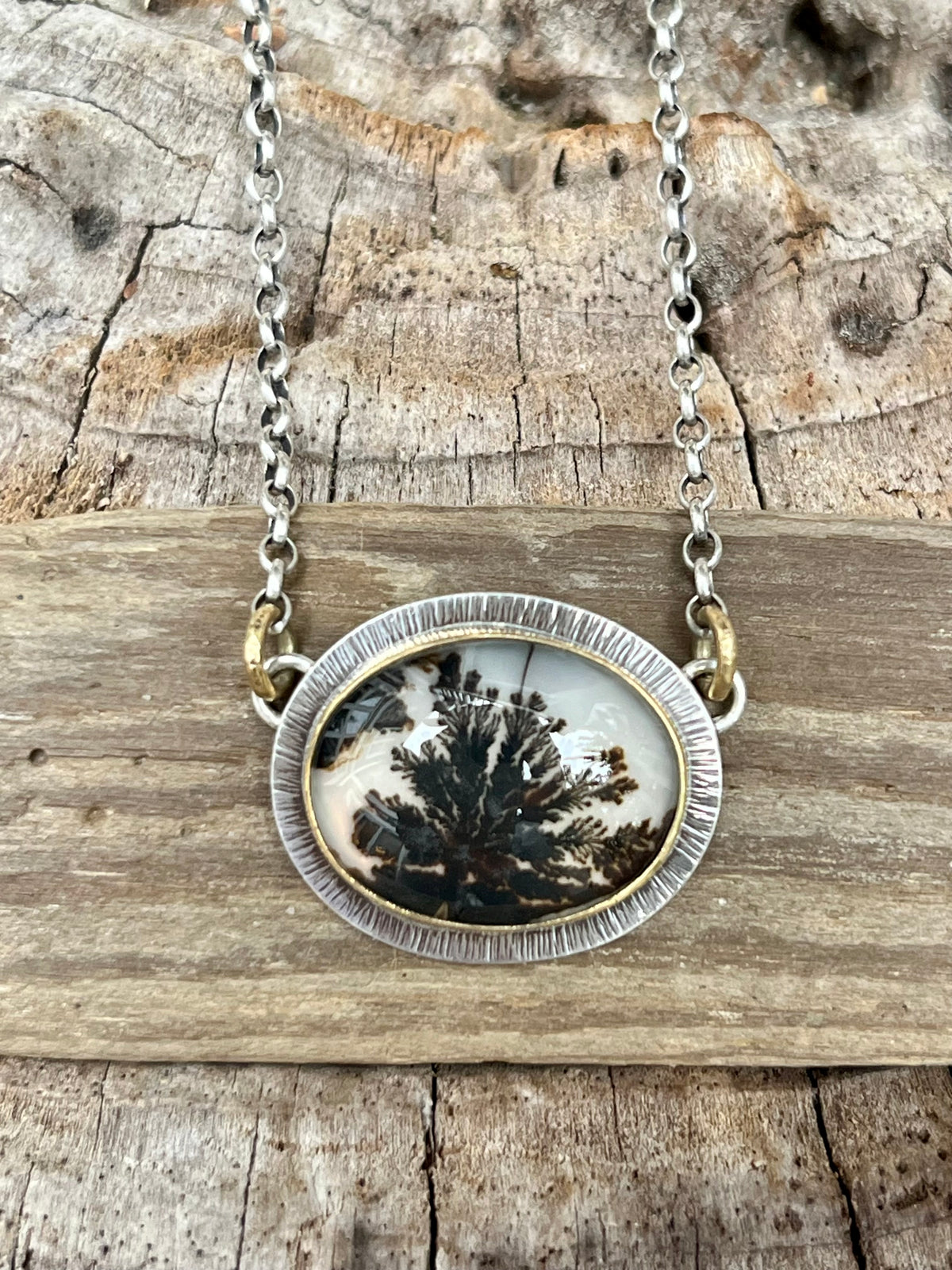 Dendritic Agate Doublet Necklace