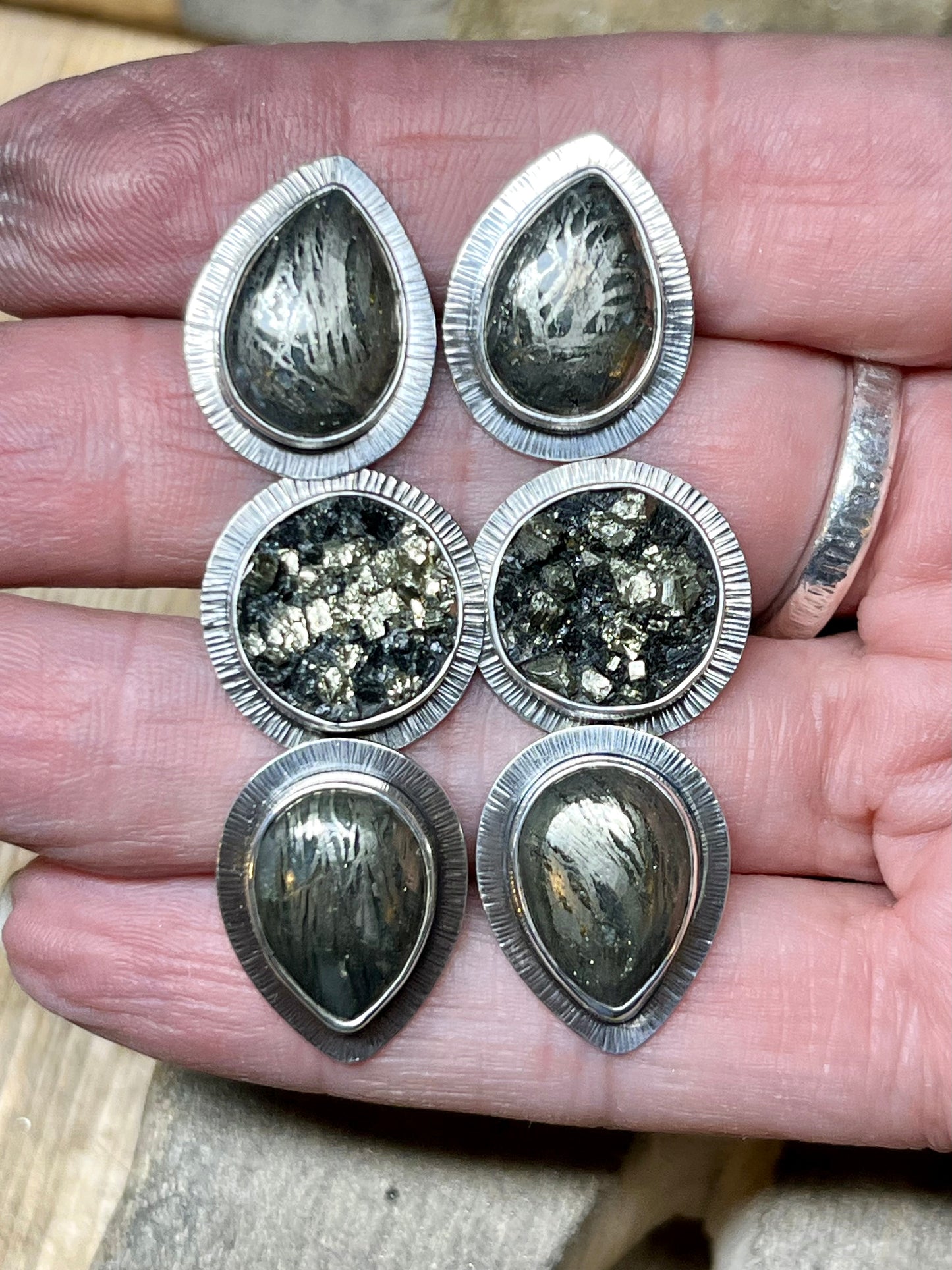 Pyrite Drusy Earrings