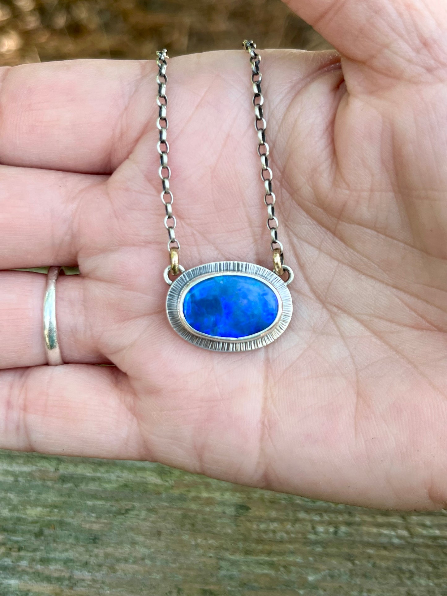 Australian Boulder Opal Necklace