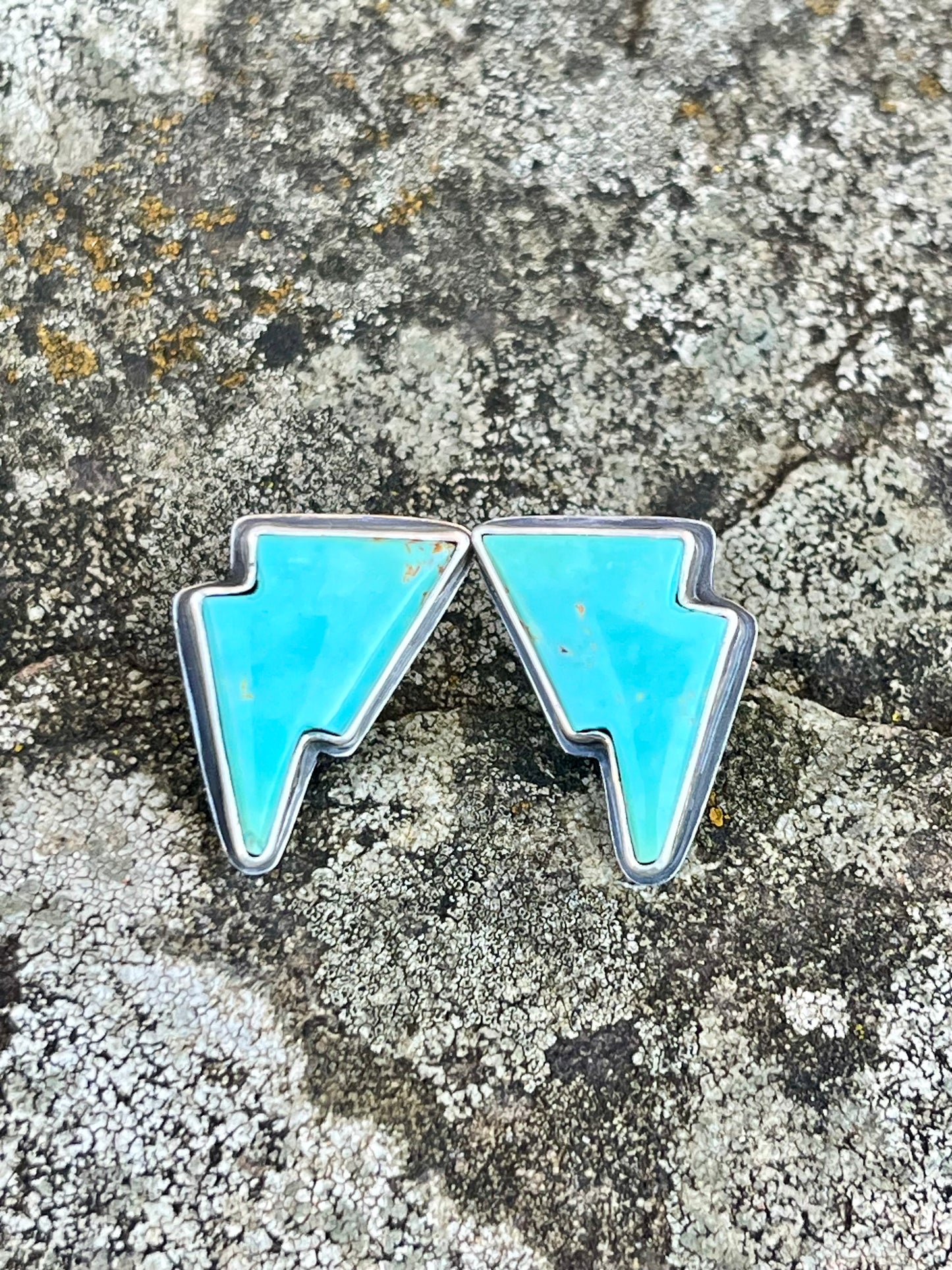 Turquoise Bolt Earrings (Mini)