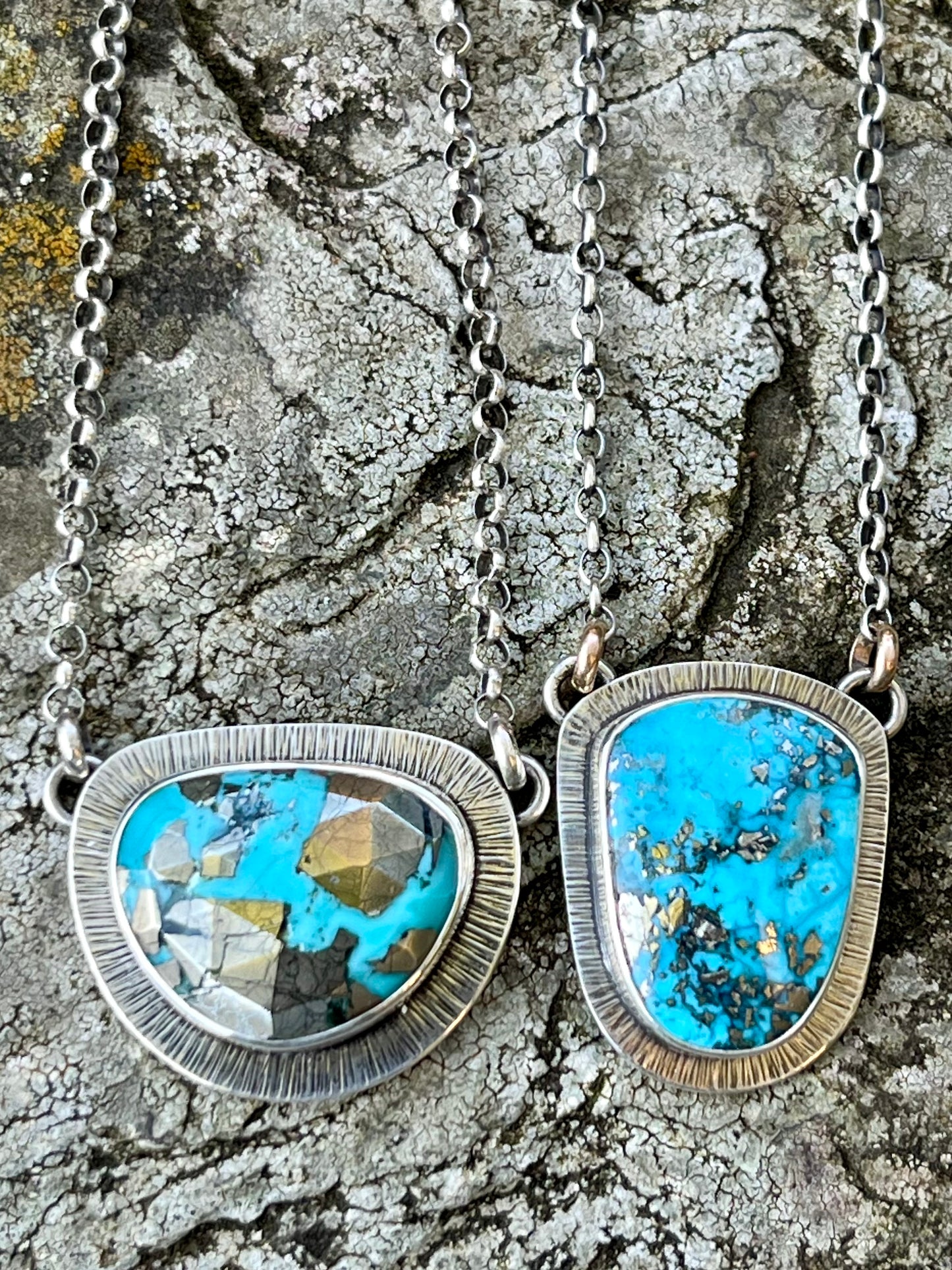Faceted Persian Turquoise Necklace