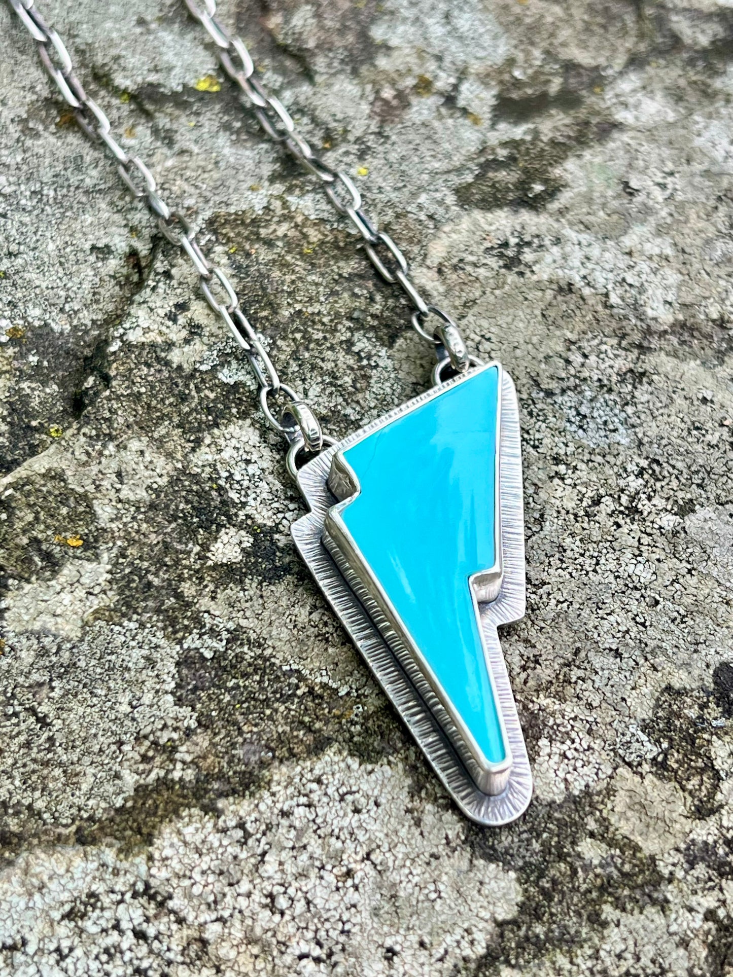Sonoran Turquoise Bolt Necklace