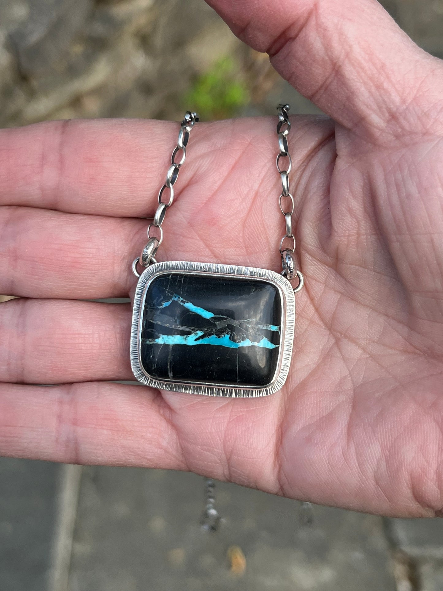 Mantis Ribbon Turquoise Necklace
